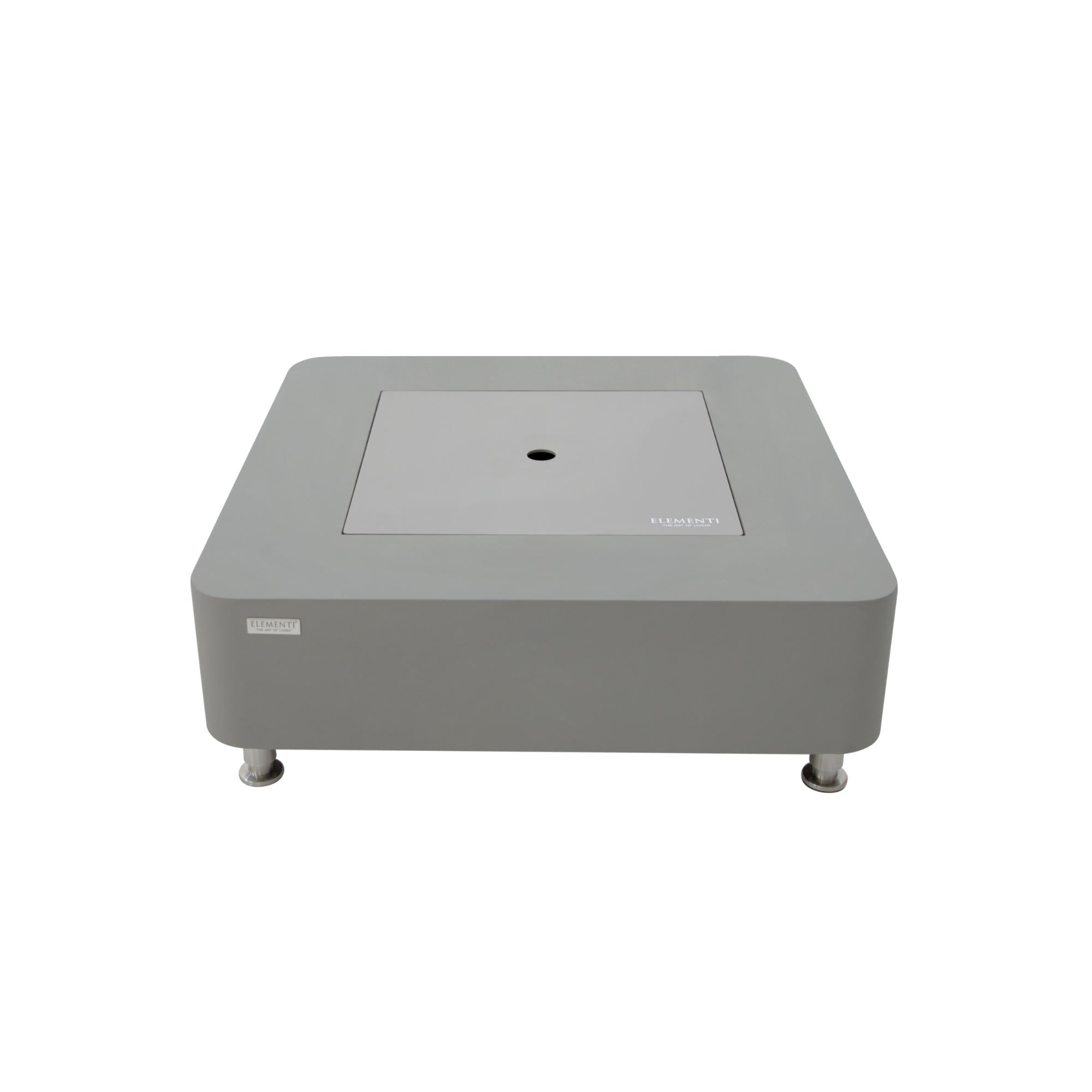 Perth 40″ Square Concrete Ethanol Fire Table – Elementi