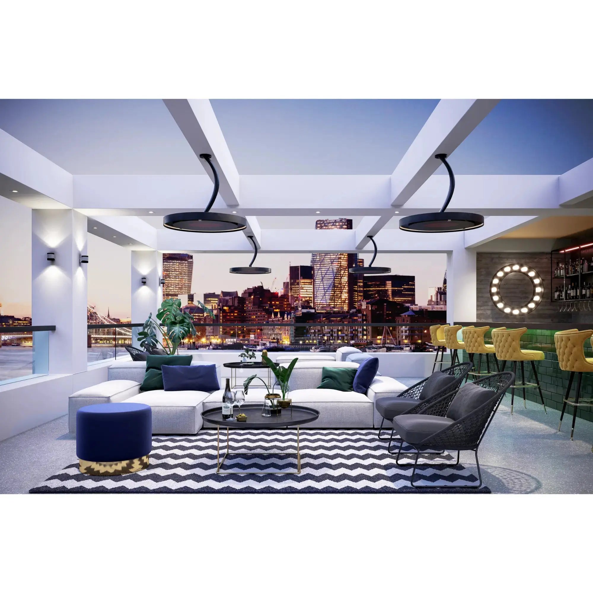 Bromic Eclipse 24in Curved Ceiling Pole Bromic Heating