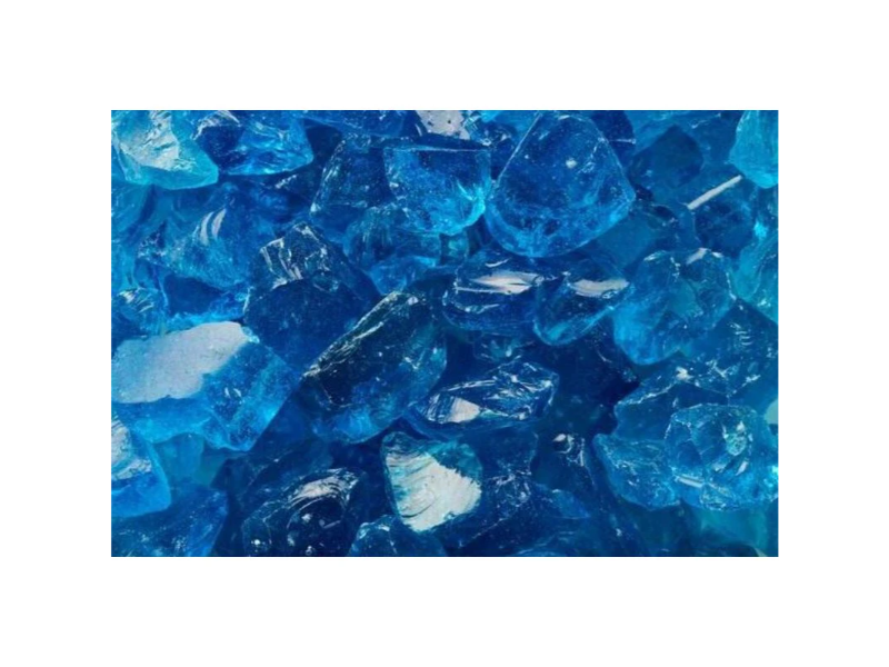 Turquoise Classic Fireglass – ½” Crushed (25 lb Tub)