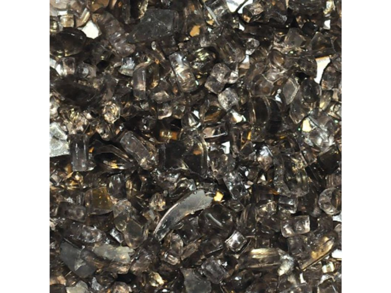 Bronze Reflective Fireglass – ½” Crushed (25 lb Tub)
