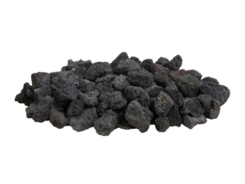 Black Lava Rock – 1"-1½" (40lbs Bag)