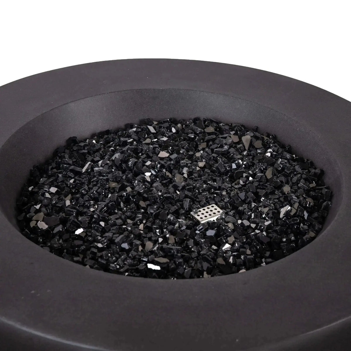 Refuge 36″ Round GFRC Concrete Natural Gas Fire Pit - Flame Havens Flame Havens