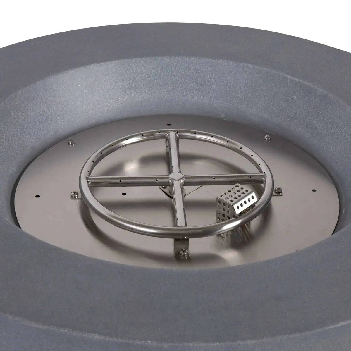 Refuge 36″ Round GFRC Concrete Propane Fire Pit with Hidden Tank Drawer – Flame Havens Flame Havens