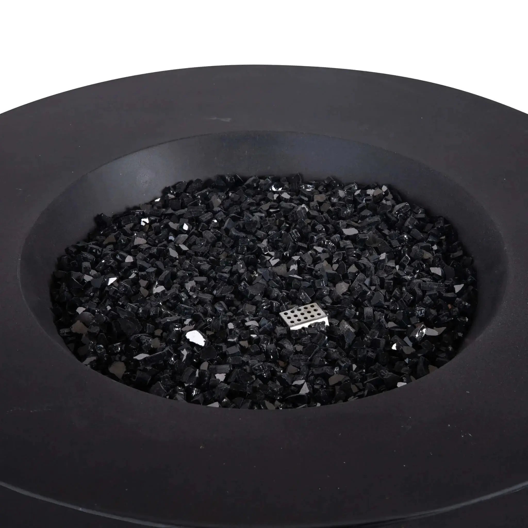 Refuge 43″ Round GFRC Concrete Natural Gas Fire Pit - Flame Havens Flame Havens