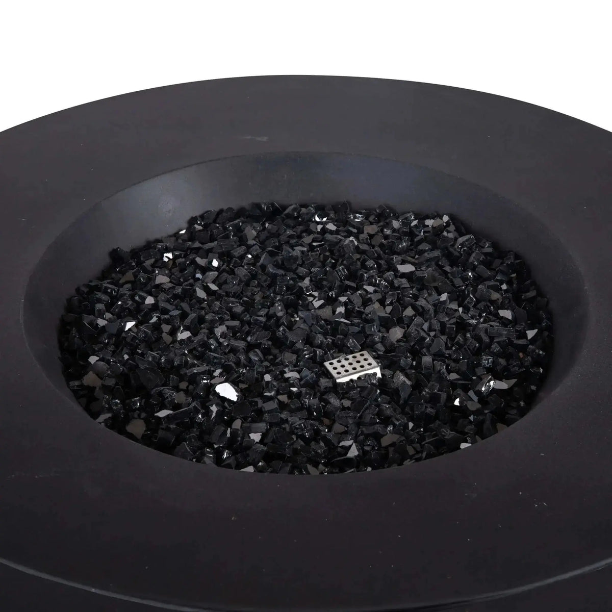 Refuge 43″ Round GFRC Concrete Natural Gas Fire Pit - Flame Havens Flame Havens
