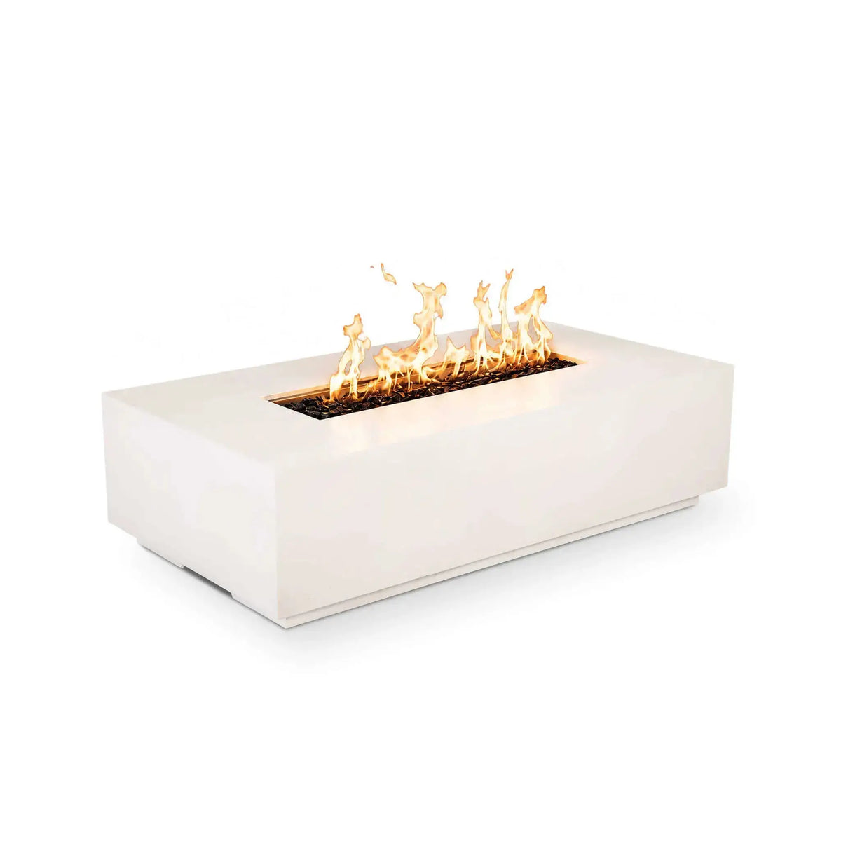 Refuge 56″ x 30″ Rectangular GFRC Concrete Natural Gas Fire Pit - Flame Havens Flame Havens