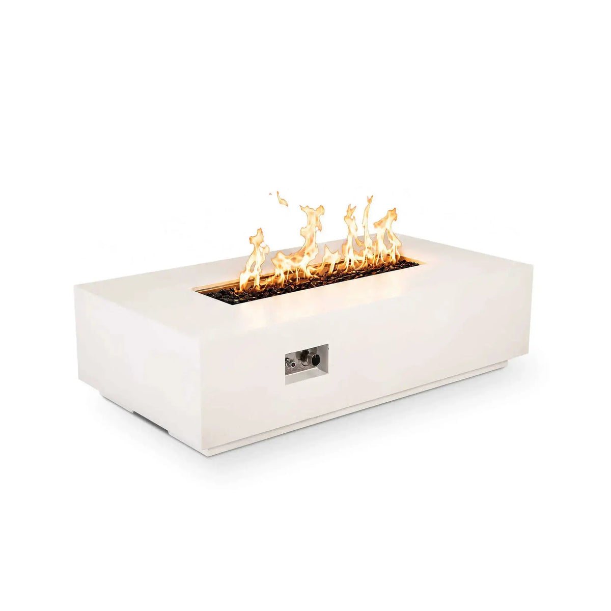 Refuge 56″ x 30″ Rectangular GFRC Concrete Natural Gas Fire Pit - Flame Havens Flame Havens