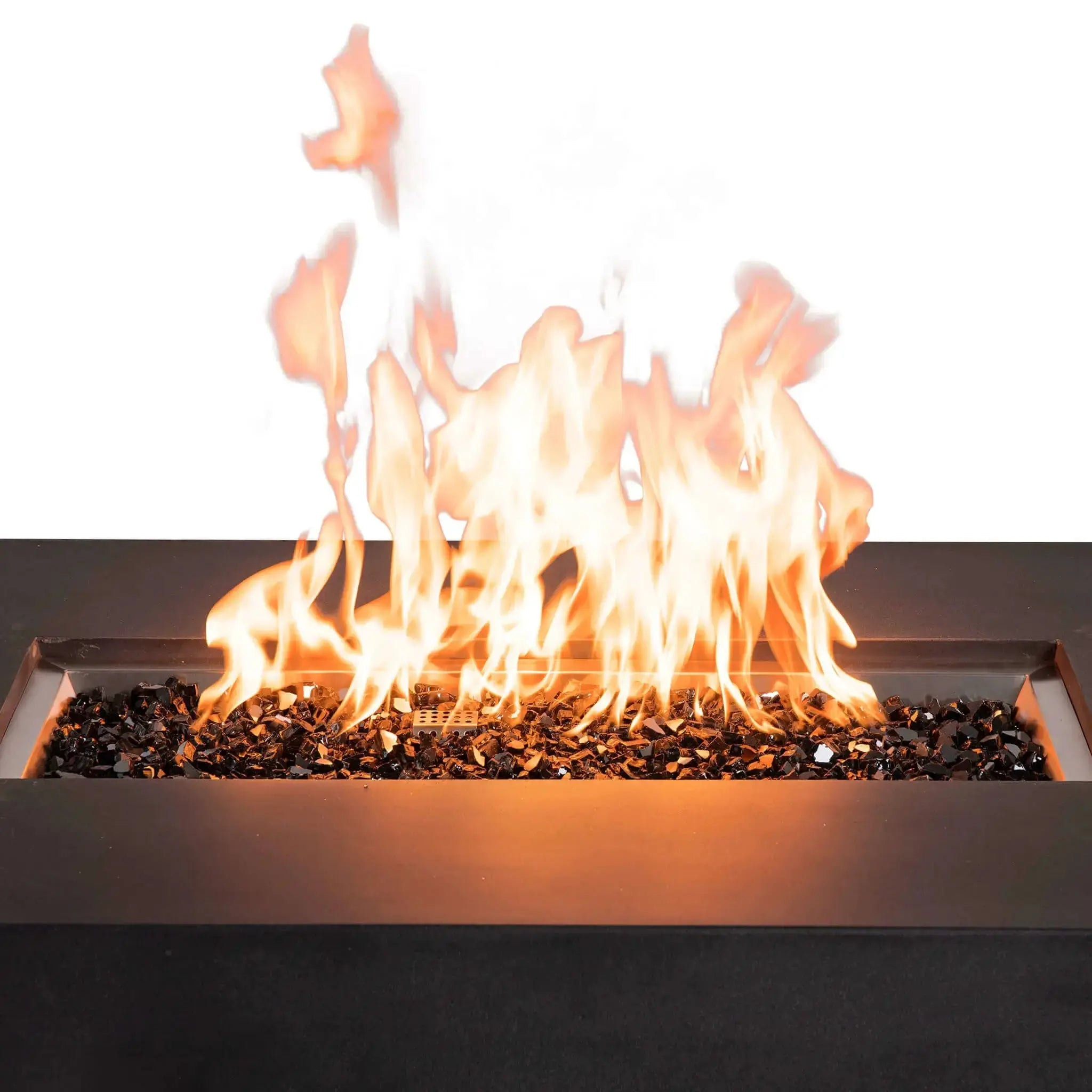 Refuge 56″ x 30″ Rectangular GFRC Concrete Natural Gas Fire Pit - Flame Havens Flame Havens