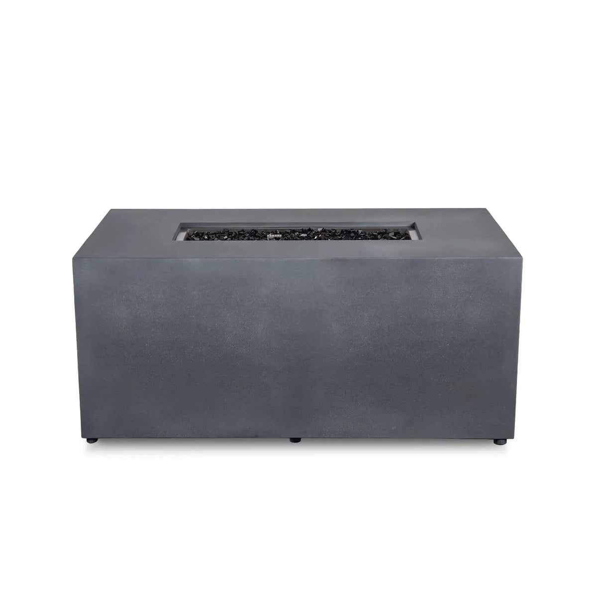 Refuge 56″ x 30″ Rectangular GFRC Concrete Propane Fire Pit with Hidden Tank Drawer – Flame Havens Flame Havens