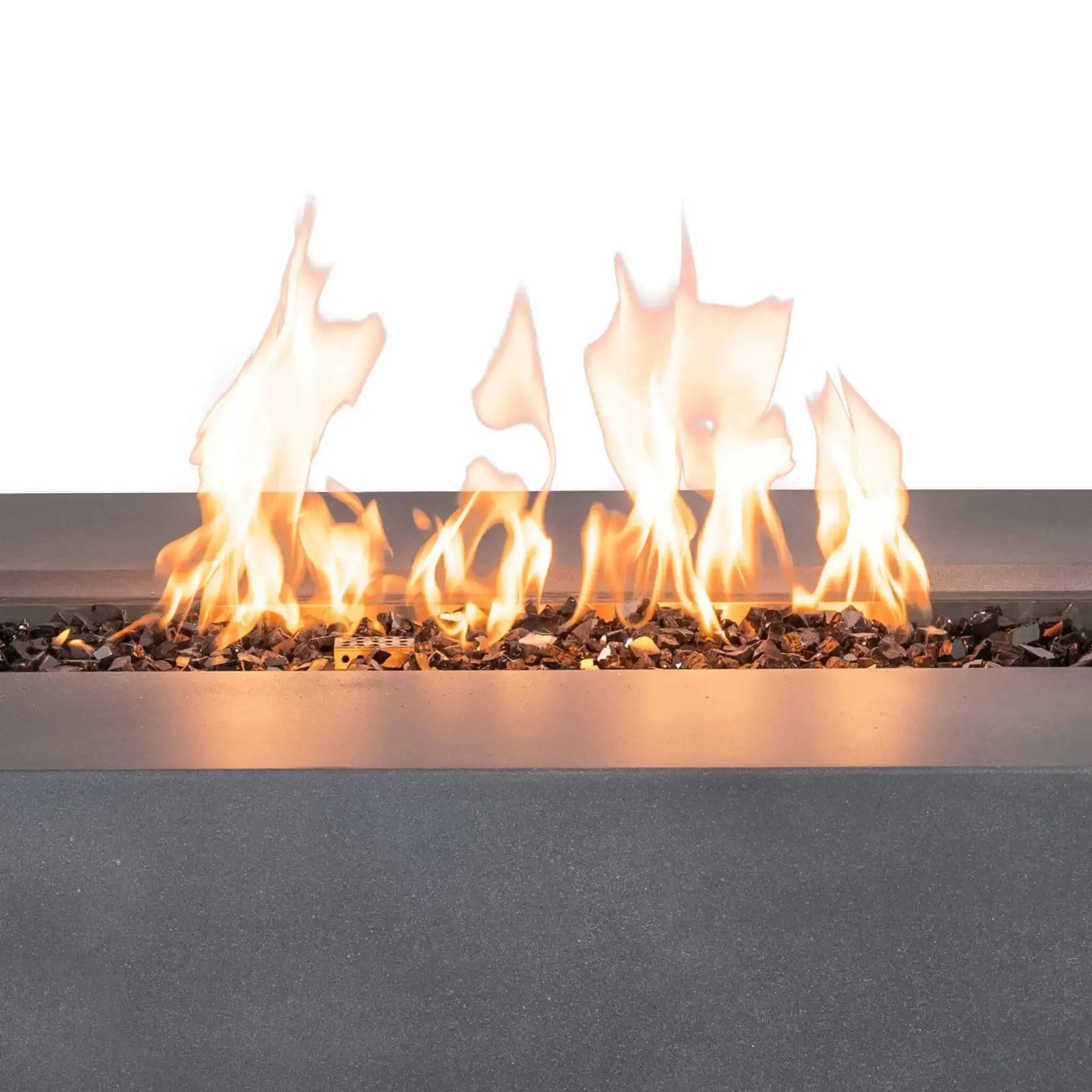 Refuge 56″ x 30″ Rectangular GFRC Concrete Propane Fire Pit with Hidden Tank Drawer – Flame Havens Flame Havens