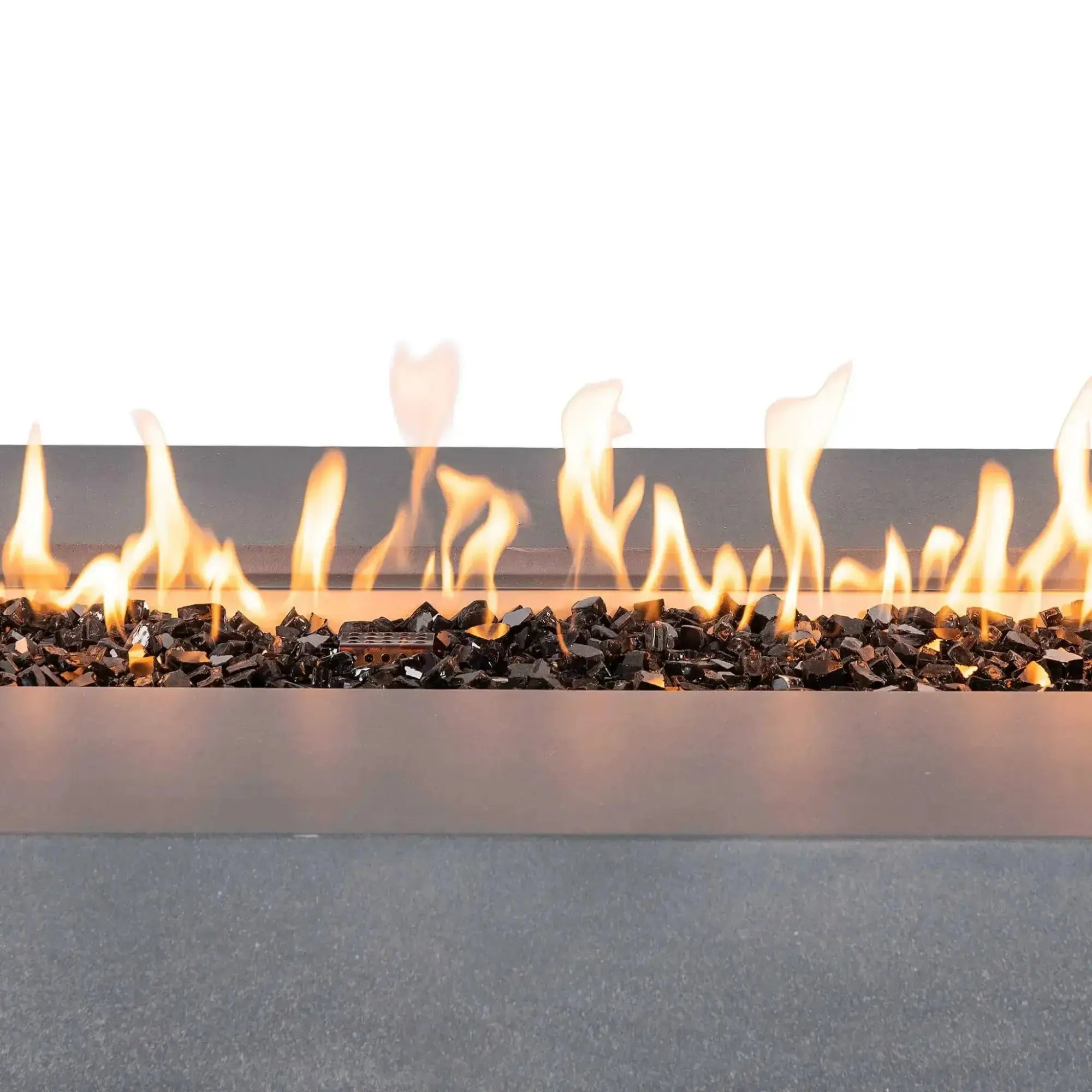 Refuge 68″ x 30″ Rectangular GFRC Concrete Propane Fire Pit with Hidden Tank Drawer – Flame Havens Flame Havens