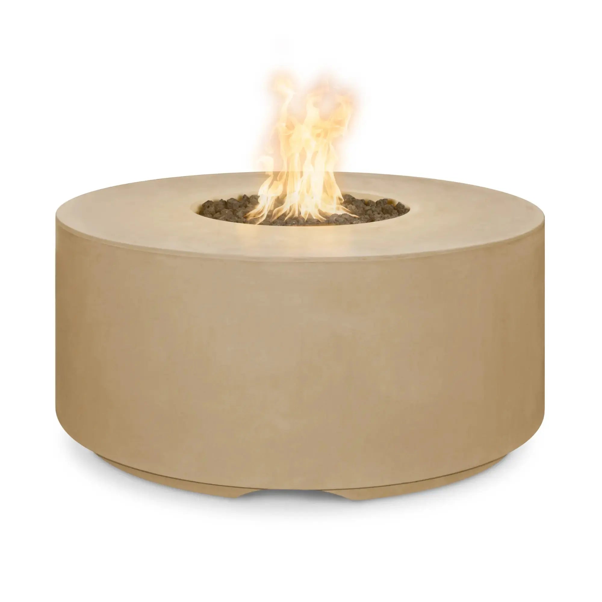 Florence 46" Round Concrete Gas Fire Pit – The Outdoor Plus The Outdoor Plus