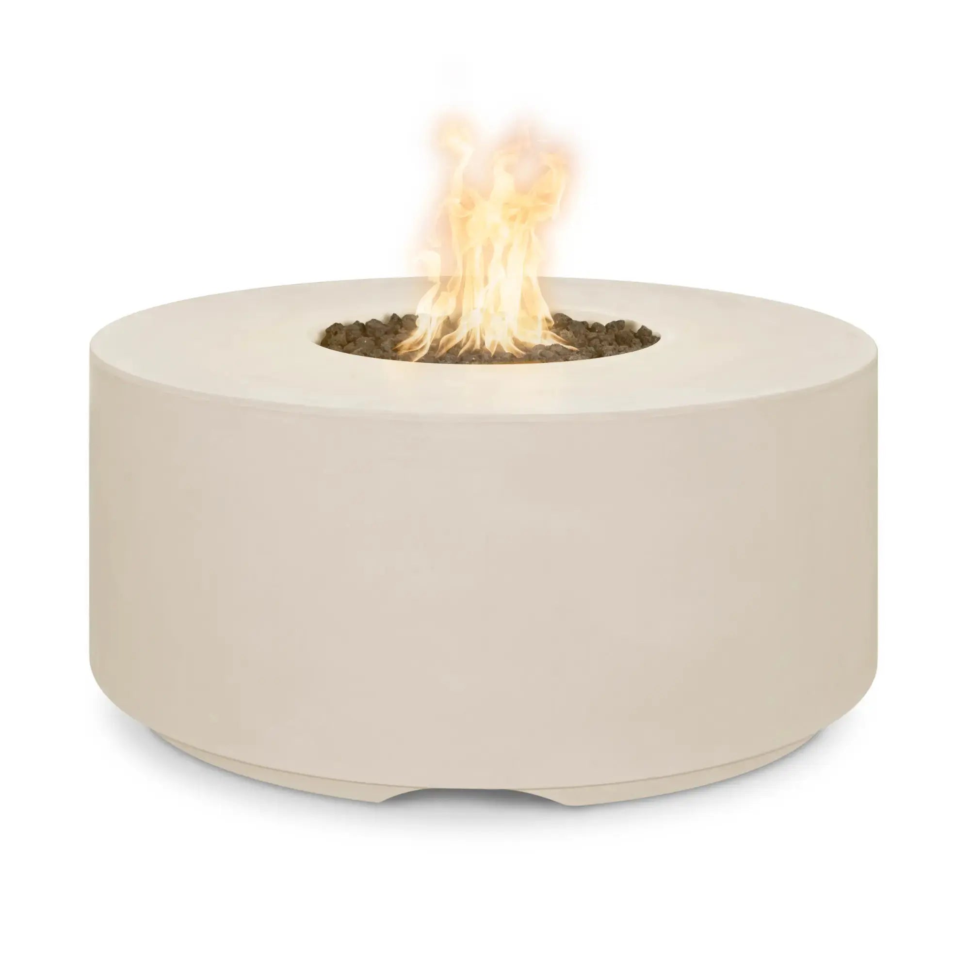 Florence 46" Round Concrete Gas Fire Pit – The Outdoor Plus The Outdoor Plus