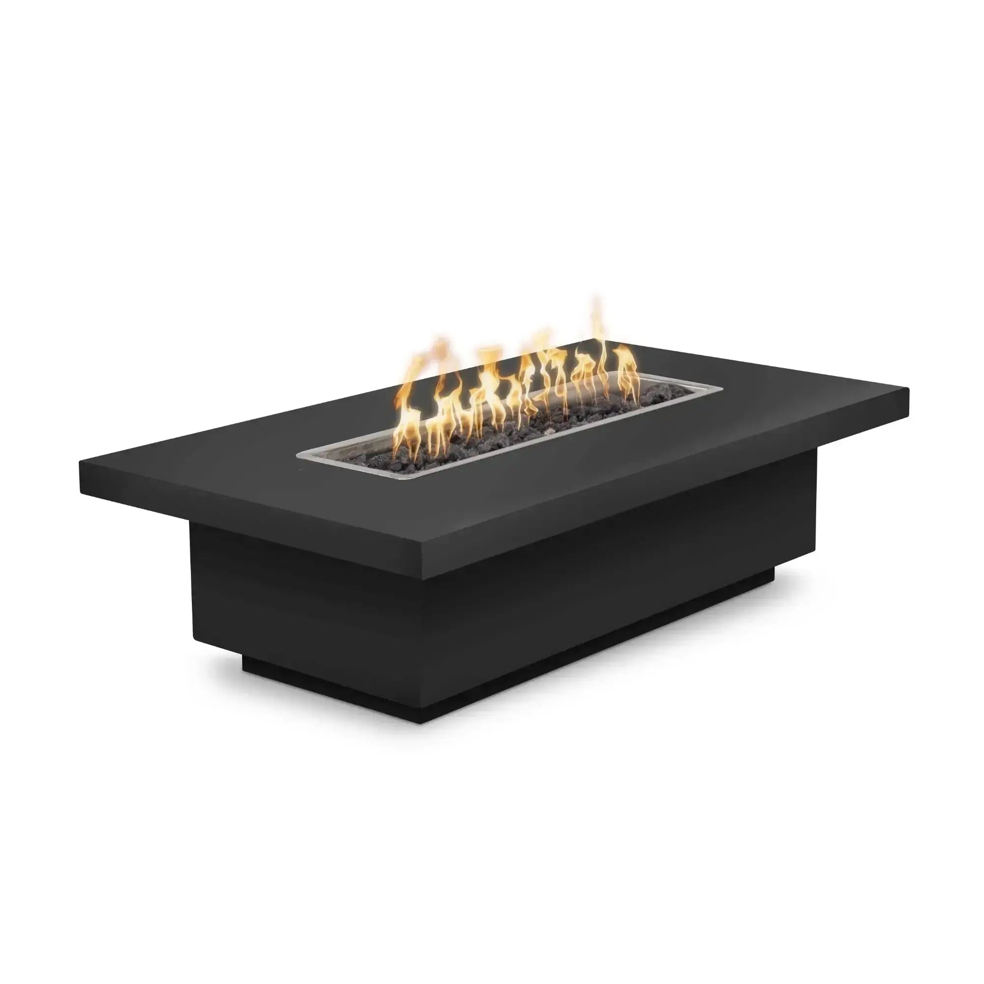 Fremont 84" Rectangular Steel Gas Fire Pit Table – The Outdoor Plus The Outdoor Plus