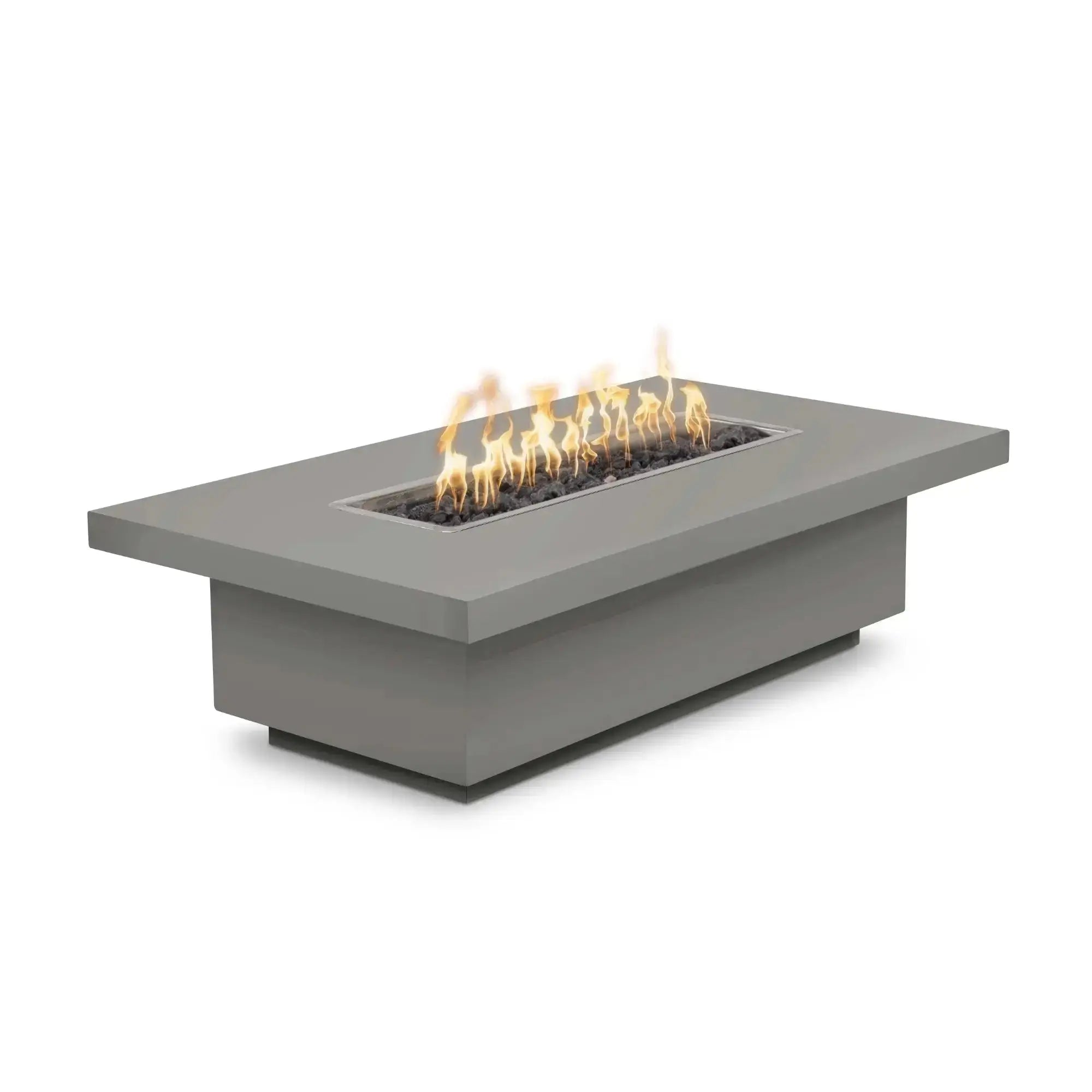 Fremont 84" Rectangular Steel Gas Fire Pit Table – The Outdoor Plus The Outdoor Plus