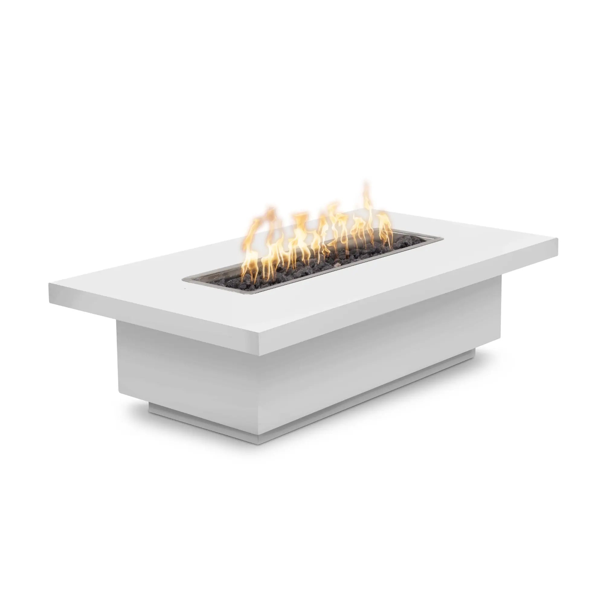 Fremont 48" Rectangular Steel Gas Fire Pit Table – The Outdoor Plus