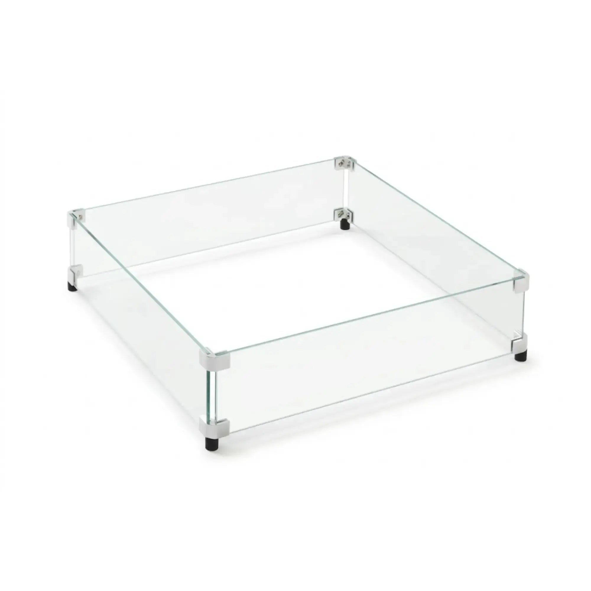 24" Square Glass Wind Guard - Outdoor GreatRoom Company The Outdoor GreatRoom Company