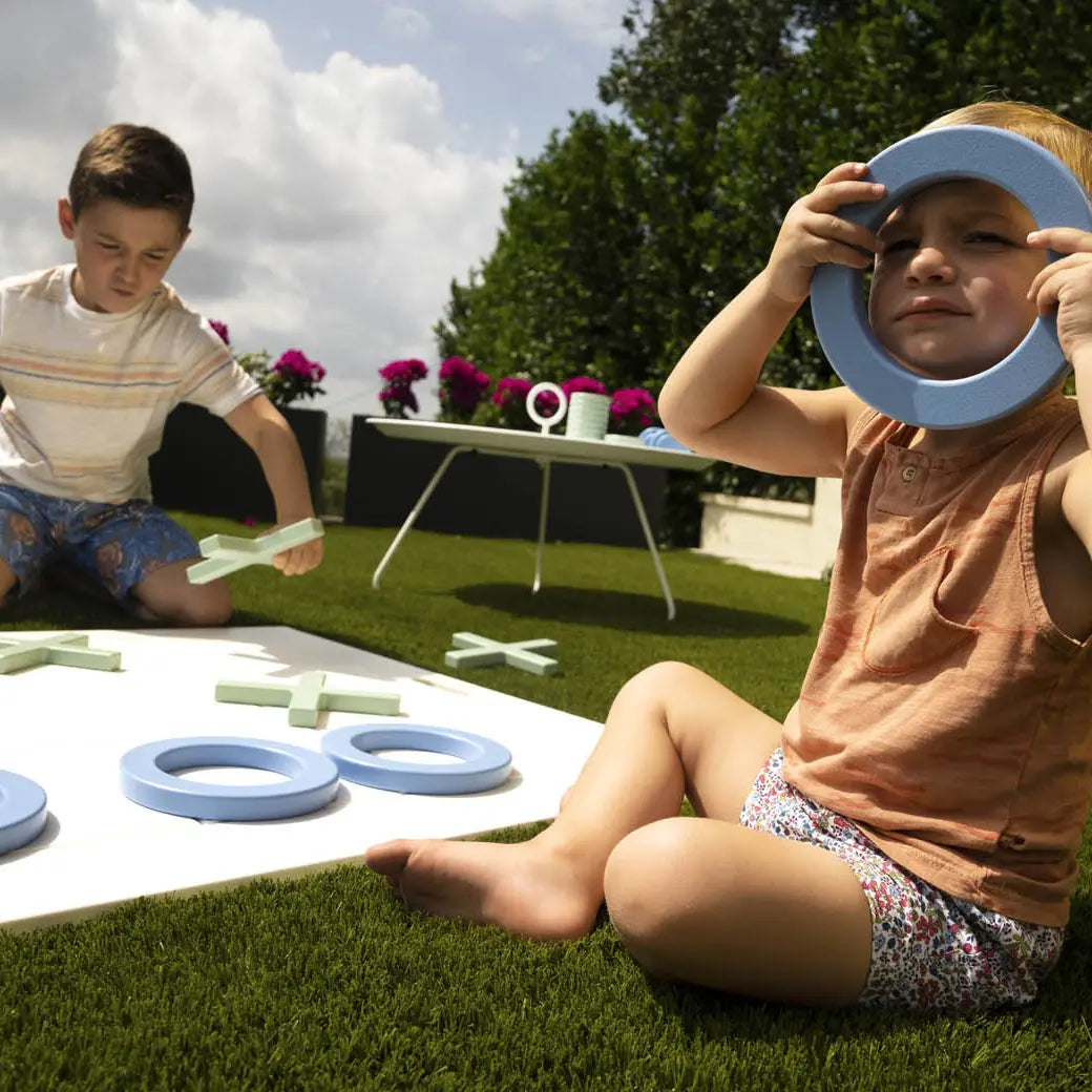 Ledge Lounger Giant Checkers & Tic Tac Toe Resin Outdoor Game - view 7