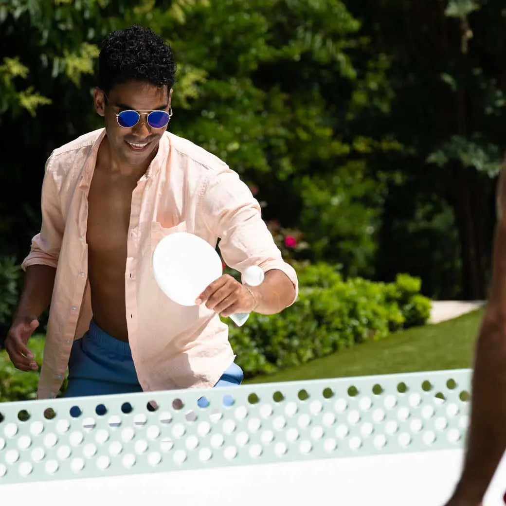 Ledge Lounger Table Tennis Set Resin Outdoor Ping Pong Table - view 5
