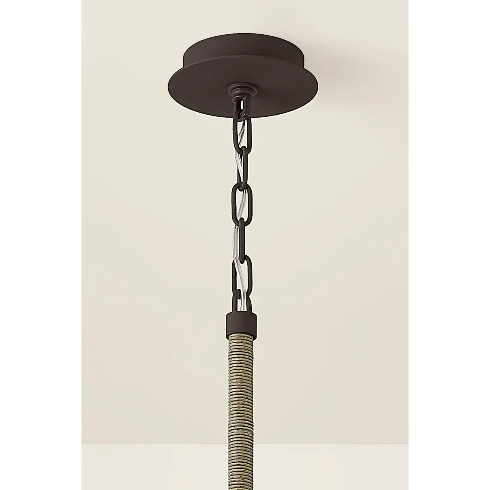 Troy Lighting Huxley 17.25-Inch Outdoor Pendant - Textured Bronze - Wet Rated - F2024-TBZ Troy Lighting