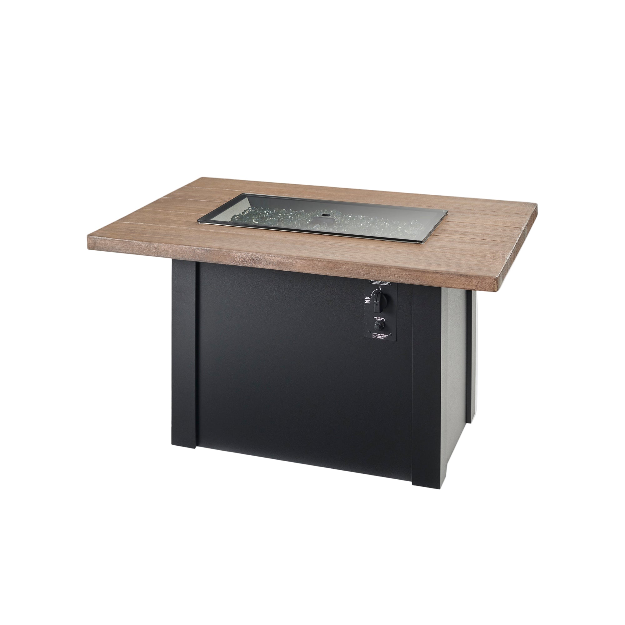 Havenwood 44″ Rectangular Gas Fire Table – Concrete Top by The Outdoor GreatRoom Company