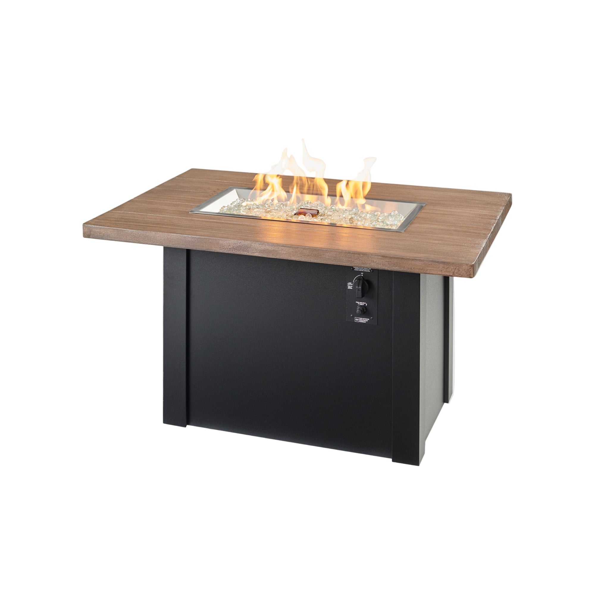 Havenwood 44″ Rectangular Gas Fire Table – Concrete Top by The Outdoor GreatRoom Company