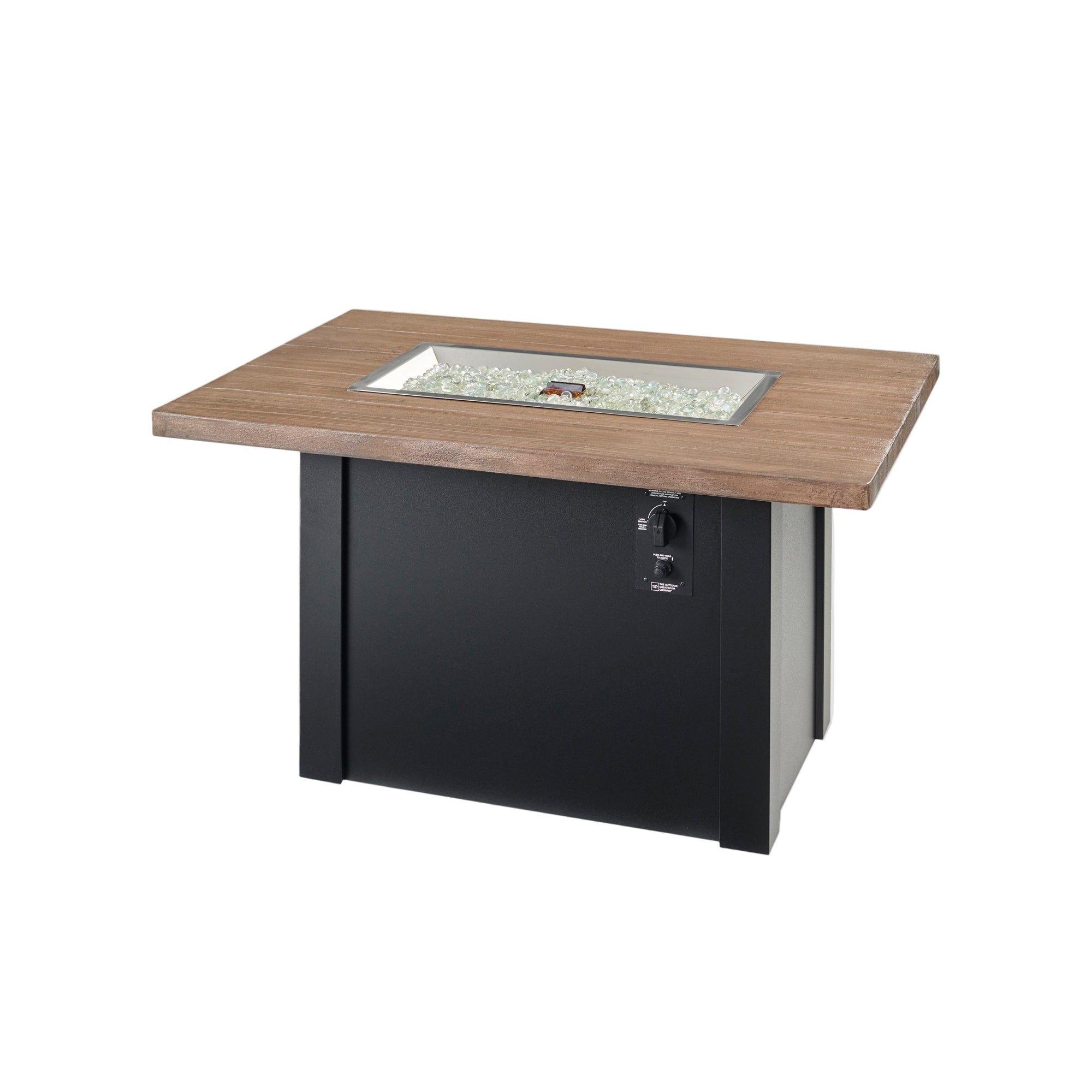 Havenwood 44″ Rectangular Gas Fire Table – Concrete Top by The Outdoor GreatRoom Company