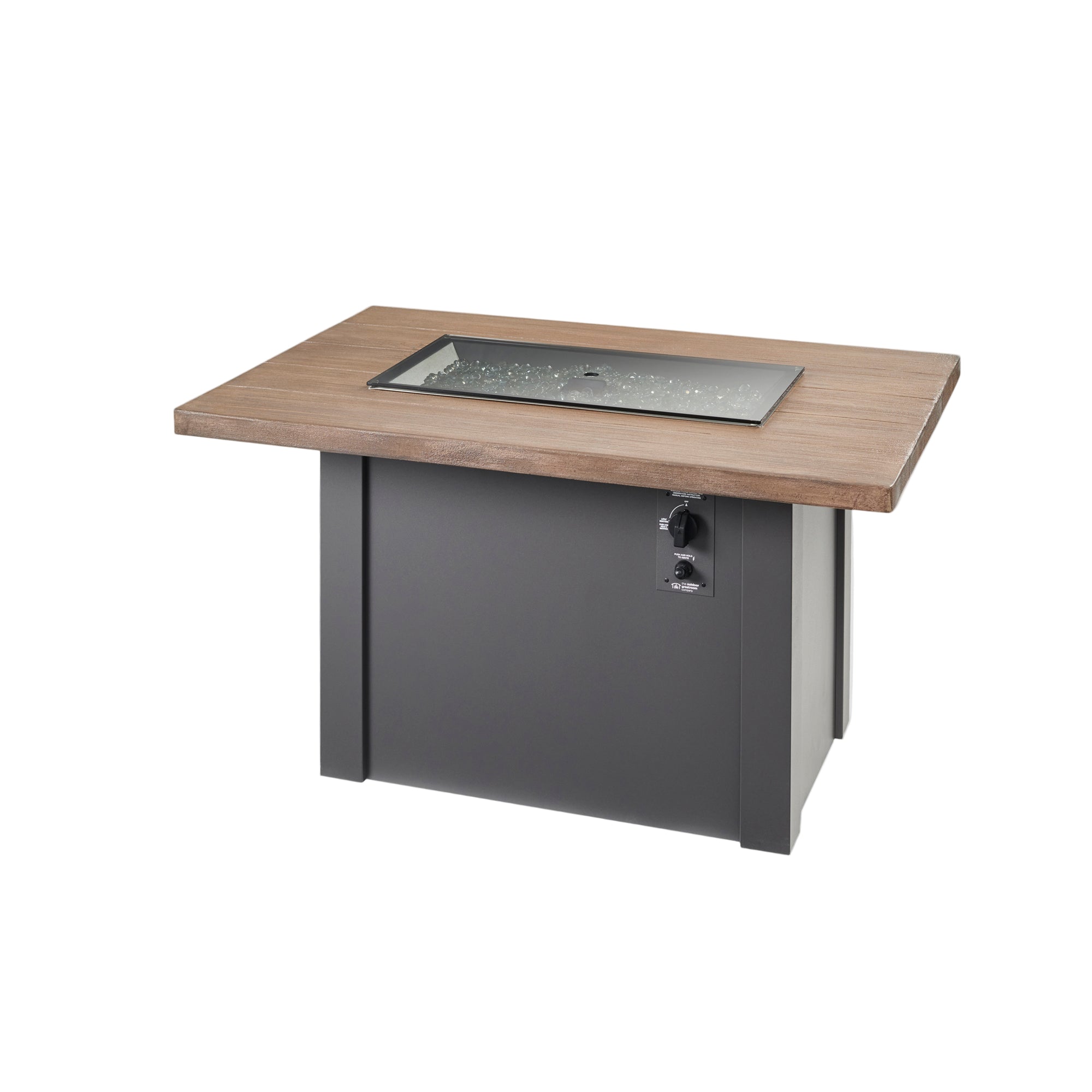 Havenwood 44″ Rectangular Gas Fire Table – Concrete Top by The Outdoor GreatRoom Company