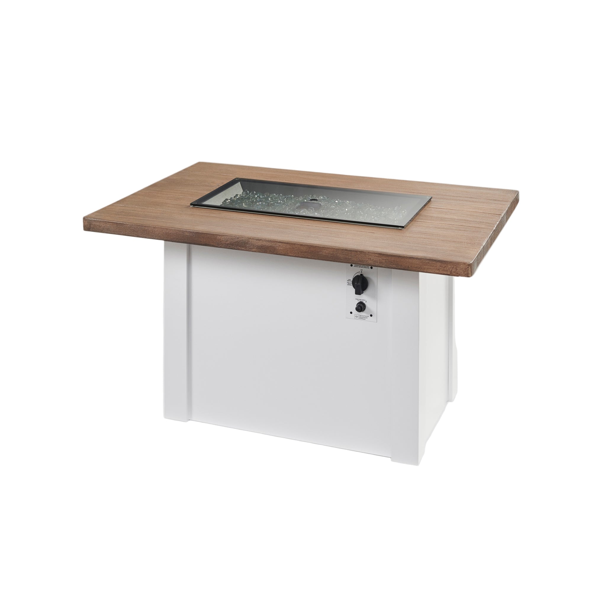Havenwood 44″ Rectangular Gas Fire Table – Concrete Top by The Outdoor GreatRoom Company