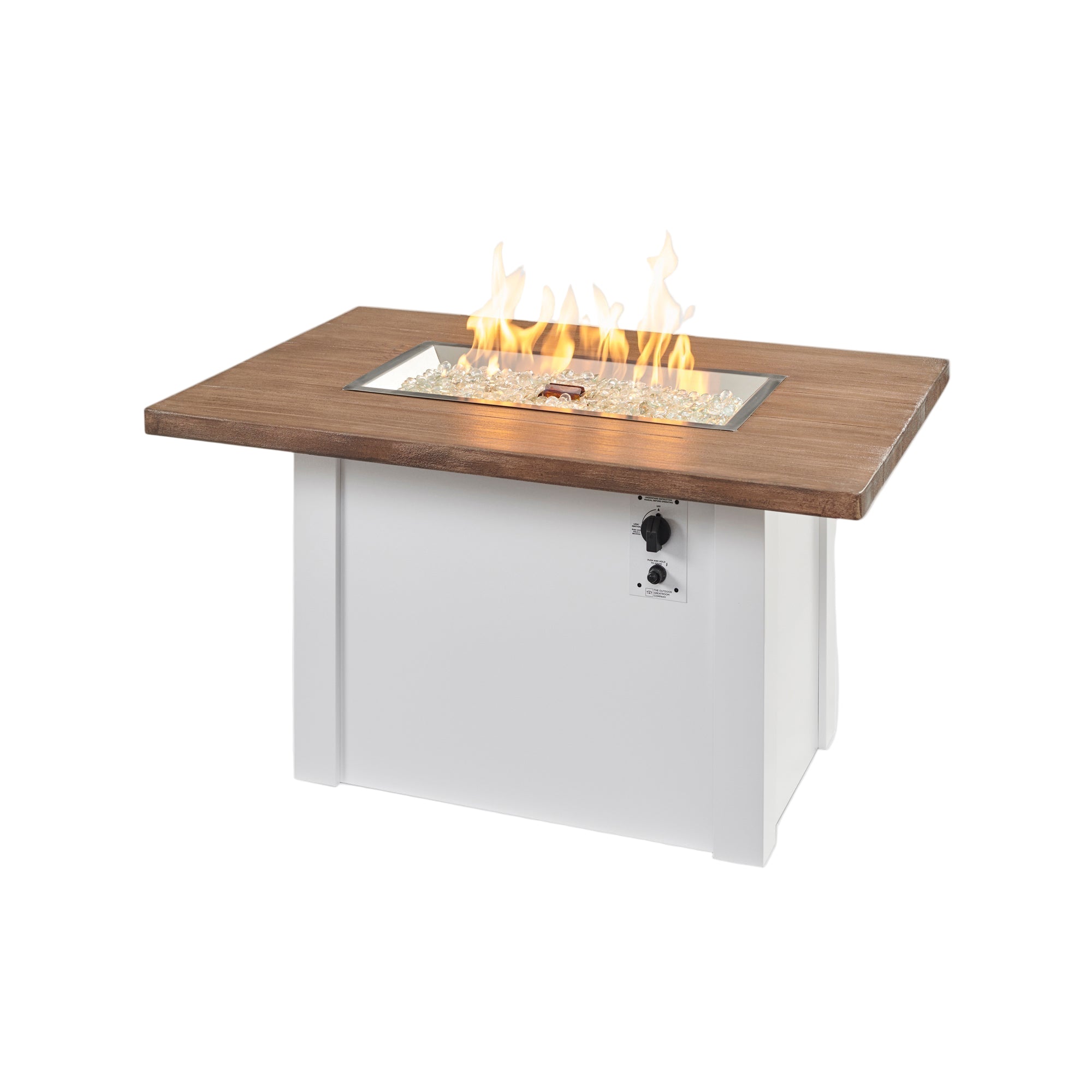 Havenwood 44″ Rectangular Gas Fire Table – Concrete Top by The Outdoor GreatRoom Company