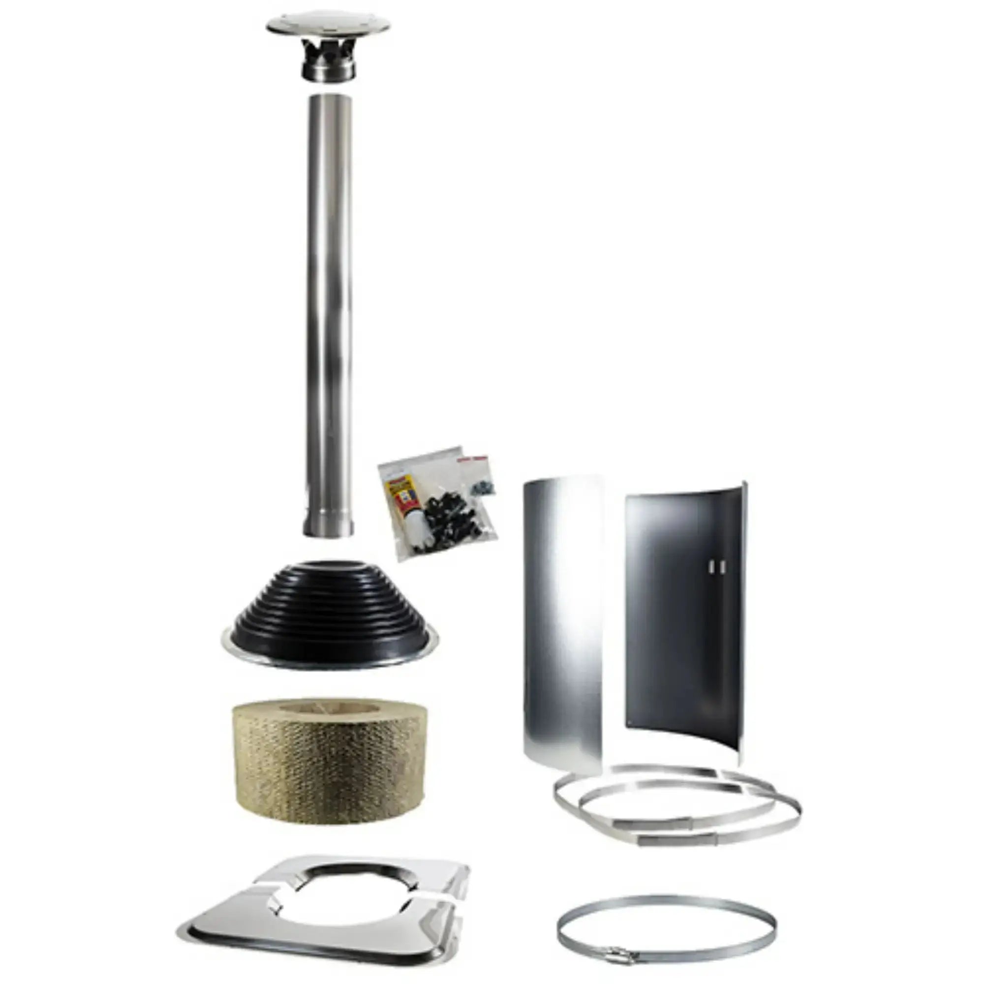 Harvia Chimney Symmetric Accessory Kit, Stainless Steel (WHP-ASSYM) Harvia