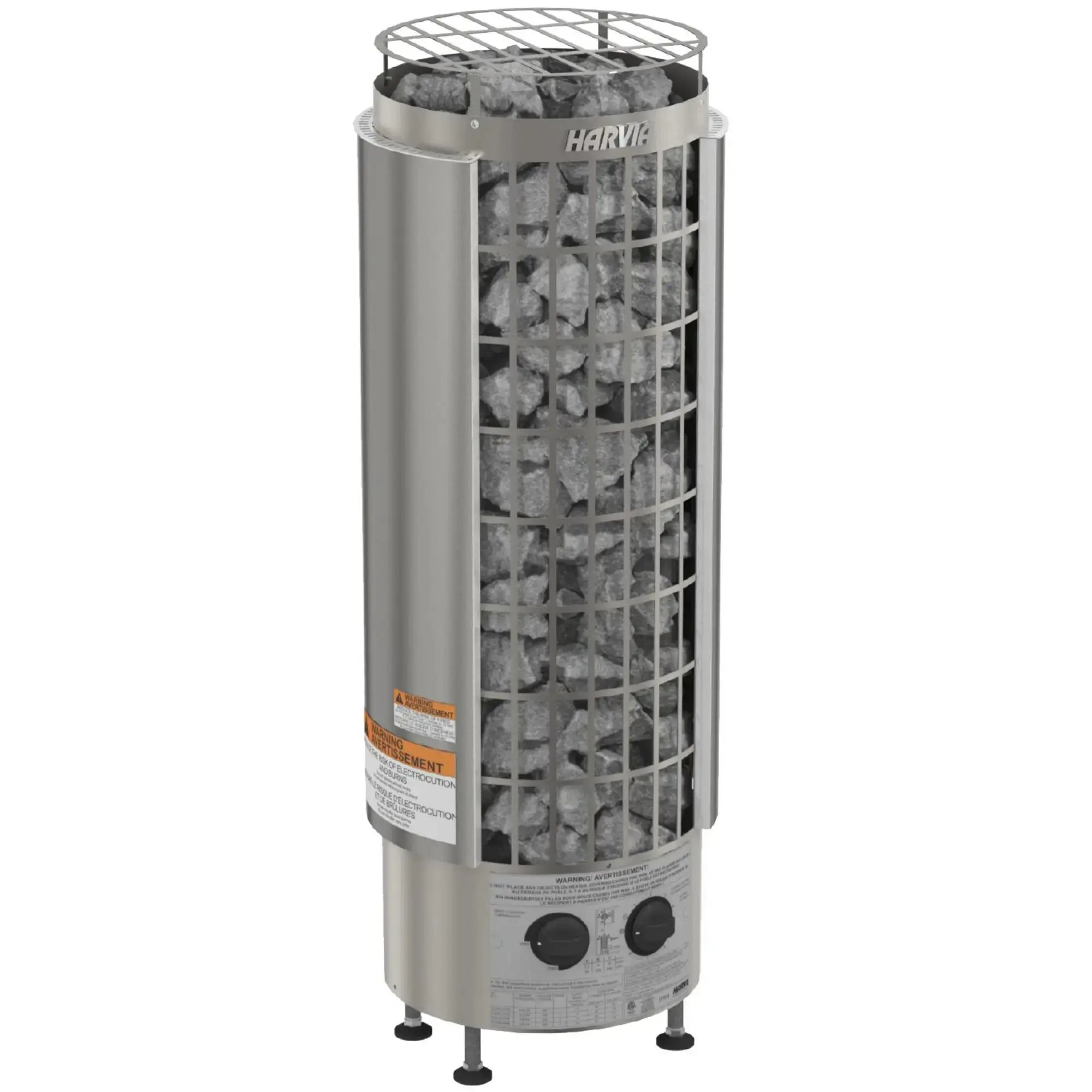 Harvia Cilindro PC60 6 kW Electric Sauna Heater with Built-In Controls Harvia