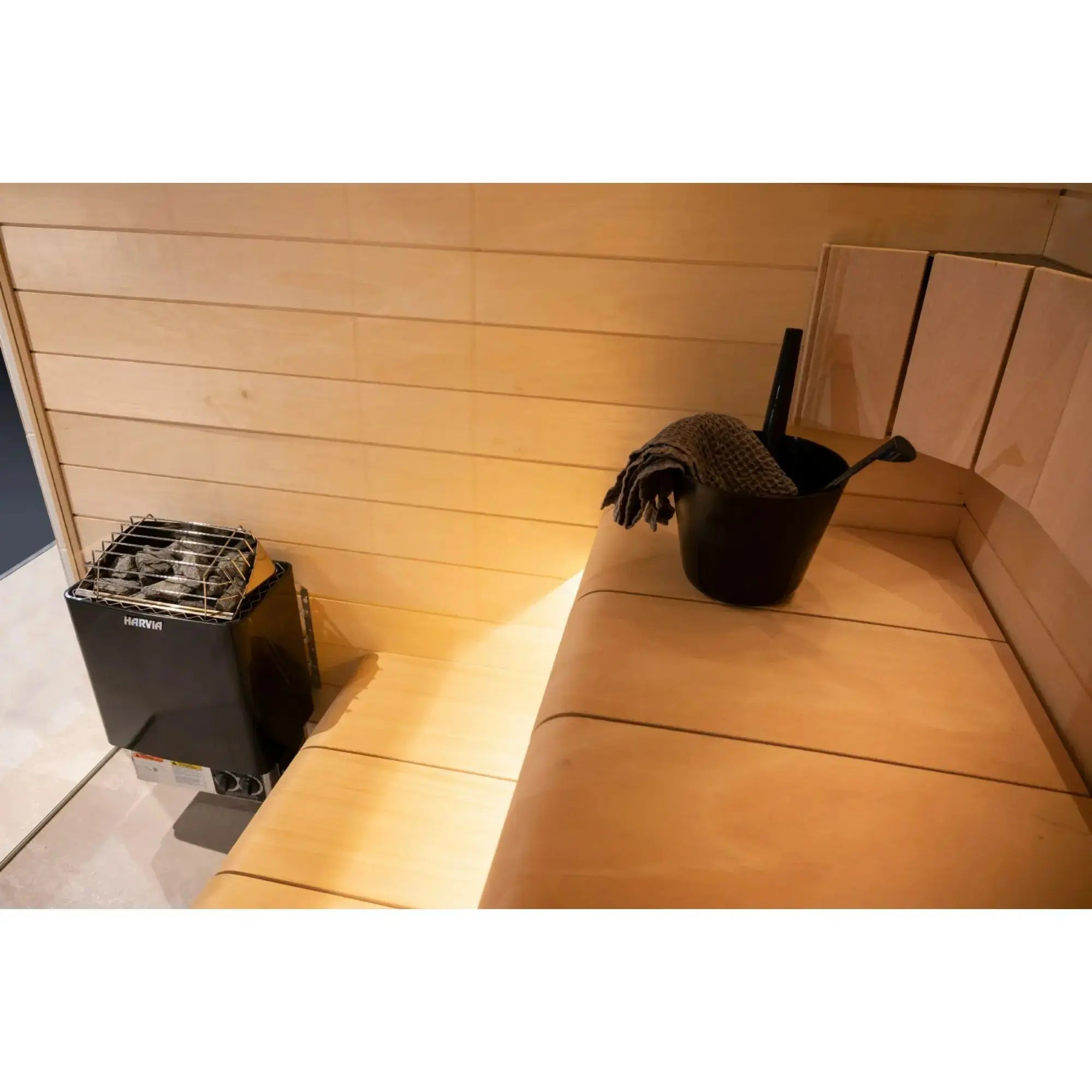 Harvia KIP60B 6 kW Electric Sauna Heater with Built-In Controls Harvia
