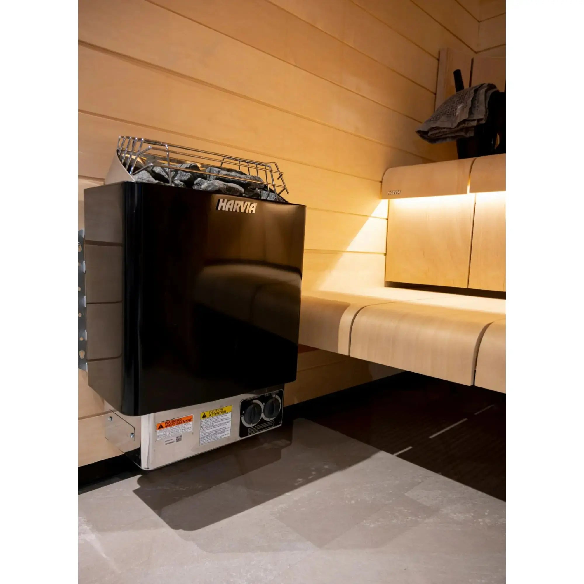 Harvia KIP60B 6 kW Electric Sauna Heater with Built-In Controls Harvia