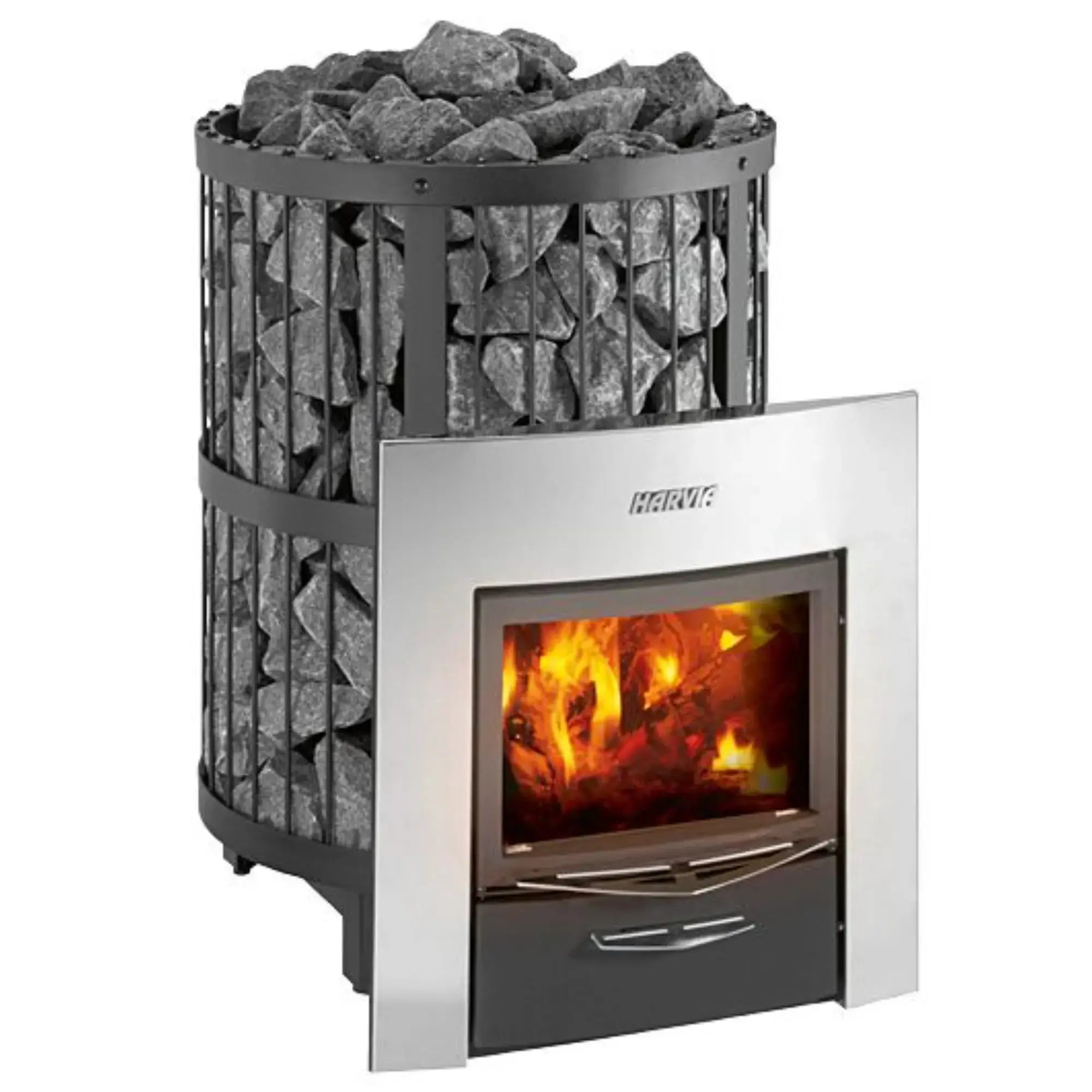 Harvia Legend 240 DUO 21 kW Wood-Burning Sauna Stove with Fireplace Harvia