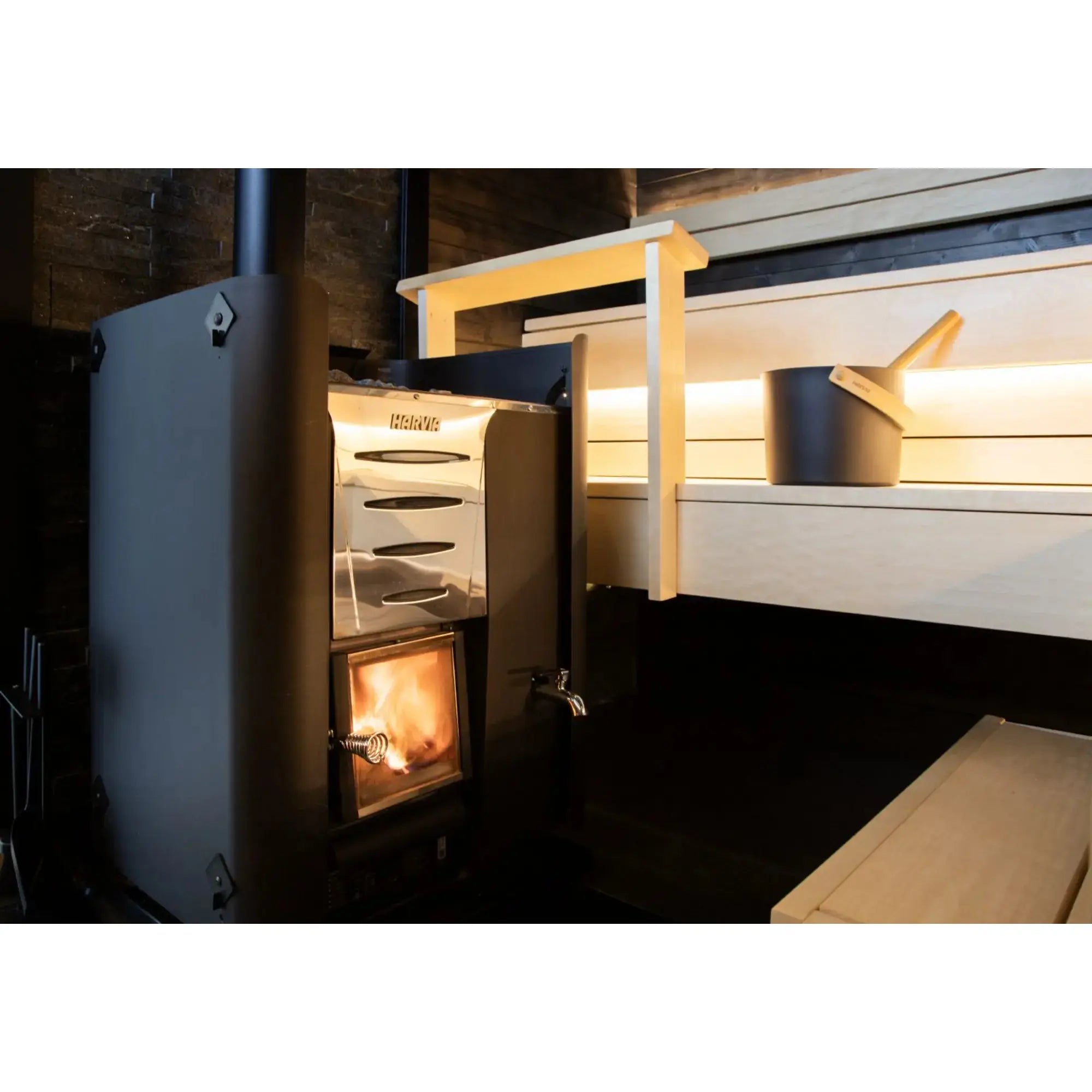 Harvia Pro 20 RS 24.1 kW Wood-Burning Sauna Stove with Water Tank Harvia