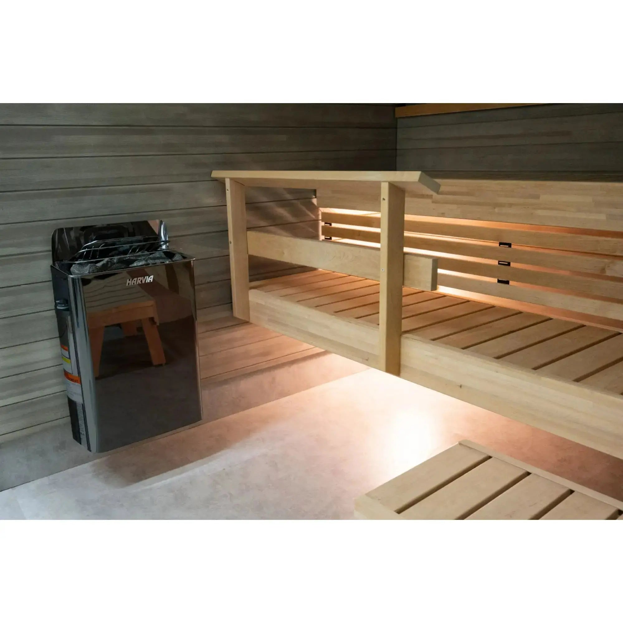 Harvia The Wall SW80 8 kW Electric Sauna Heater with Built-In Controls Harvia