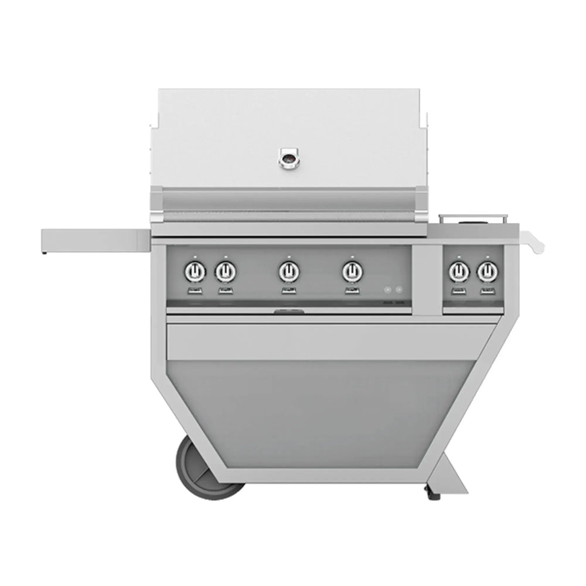 Hestan 36-Inch Freestanding Gas Grill w/ Sear on Deluxe Cart with Double Side Burner – GMBR36CX2 Hestan