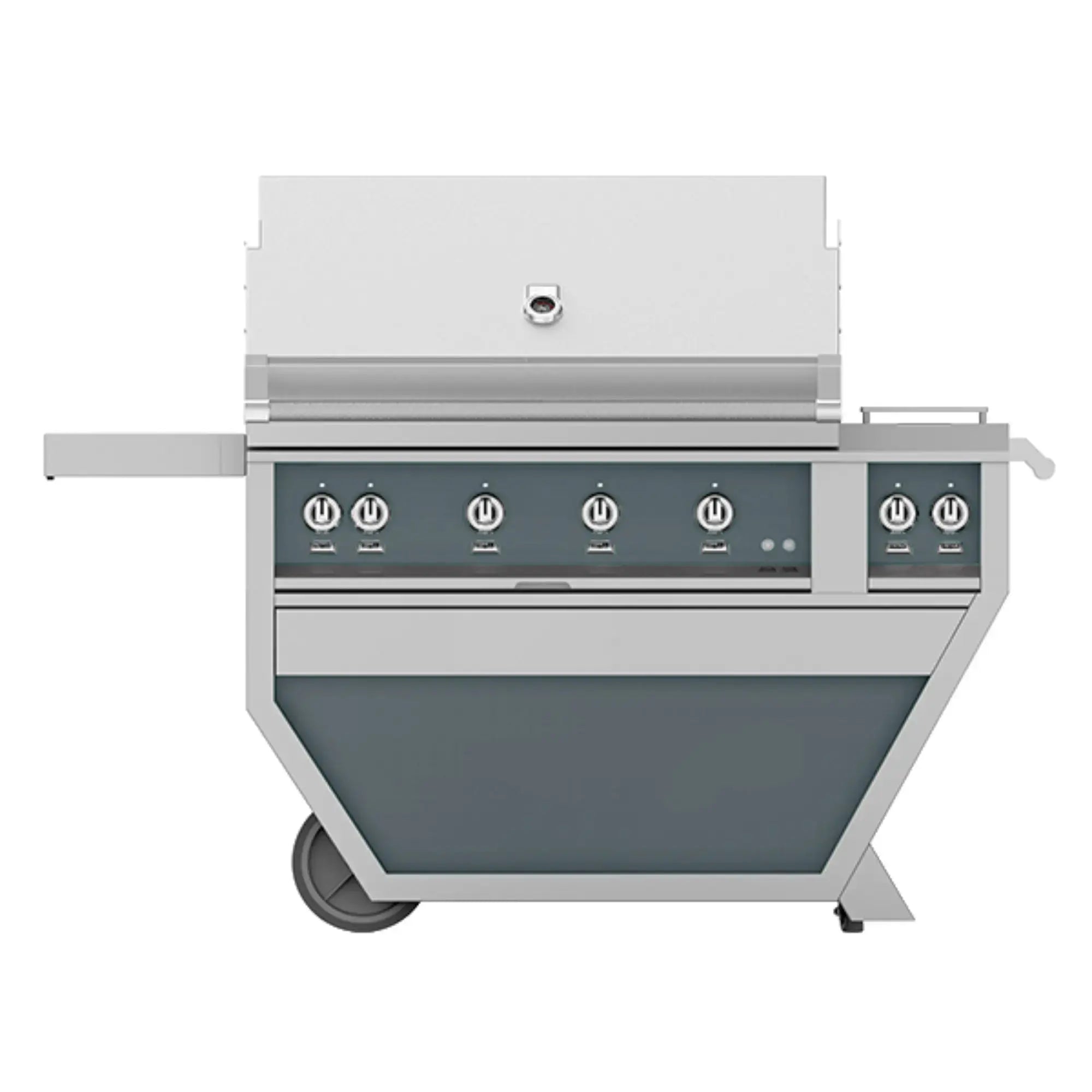 Hestan 42-Inch Freestanding Gas Grill w/ Sear on Deluxe Cart with Double Side Burner – GMBR42CX2 Hestan