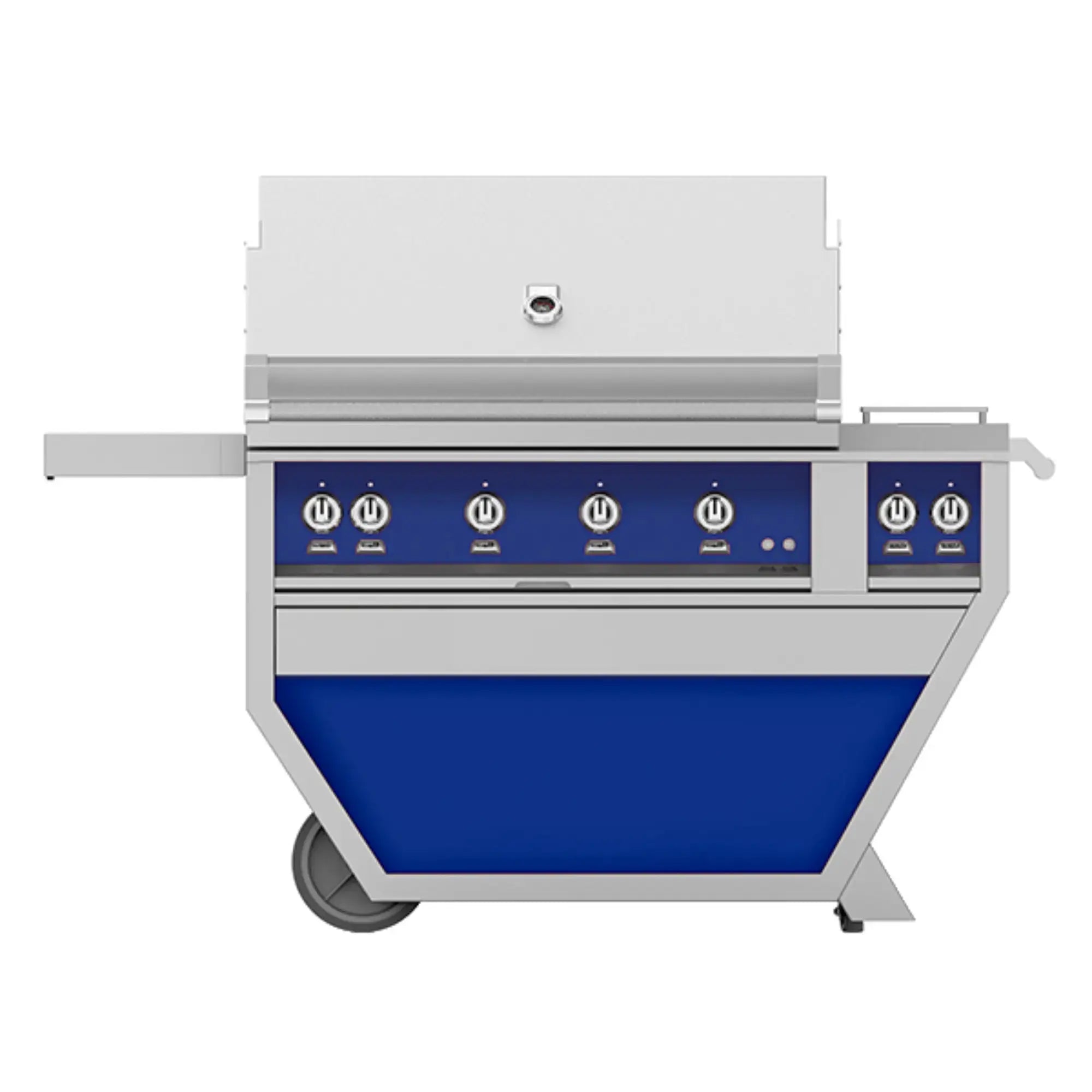 Hestan 42-Inch Freestanding Gas Grill w/ Sear on Deluxe Cart with Double Side Burner – GMBR42CX2 Hestan