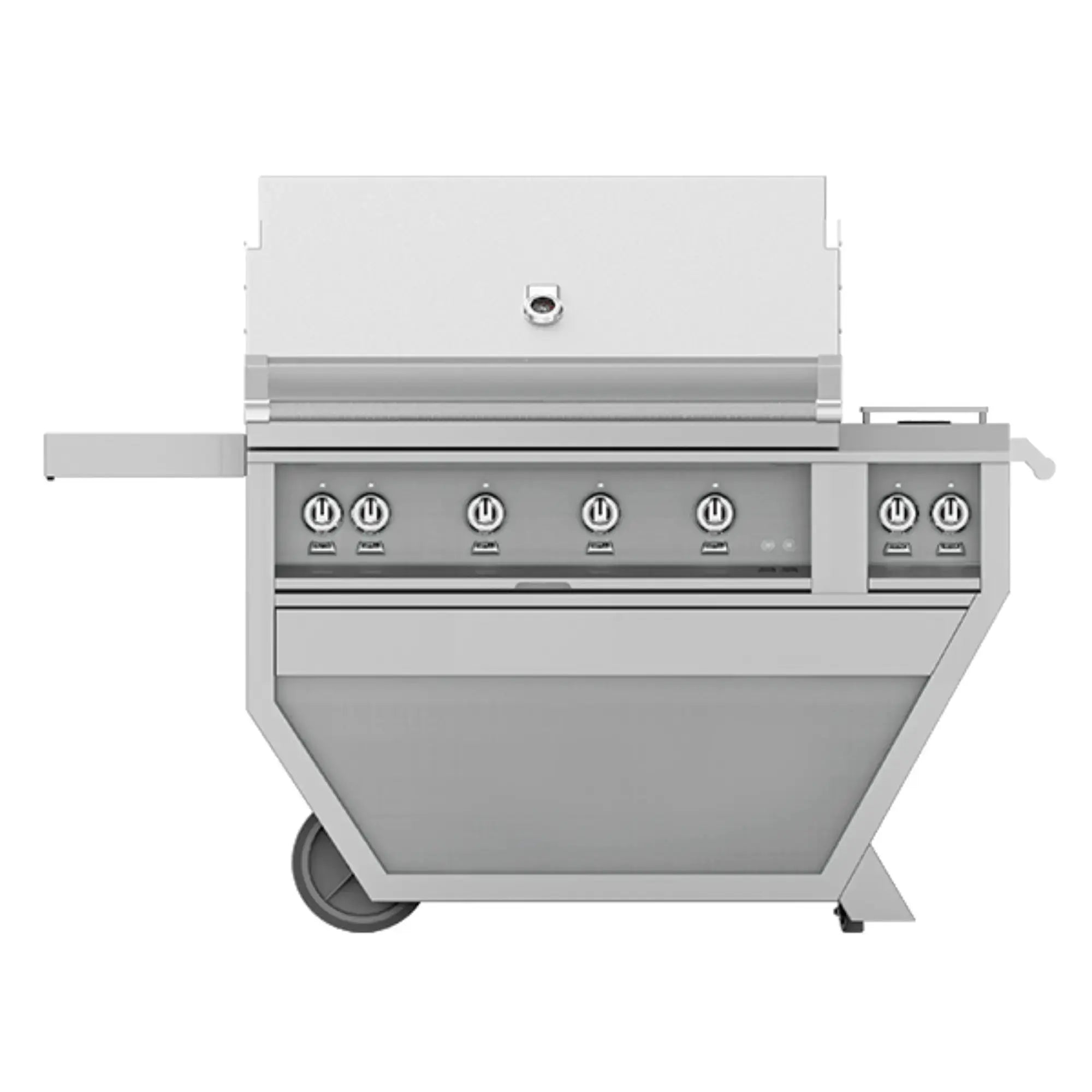 Hestan 42-Inch Freestanding Gas Grill w/ Sear on Deluxe Cart with Double Side Burner – GMBR42CX2 Hestan