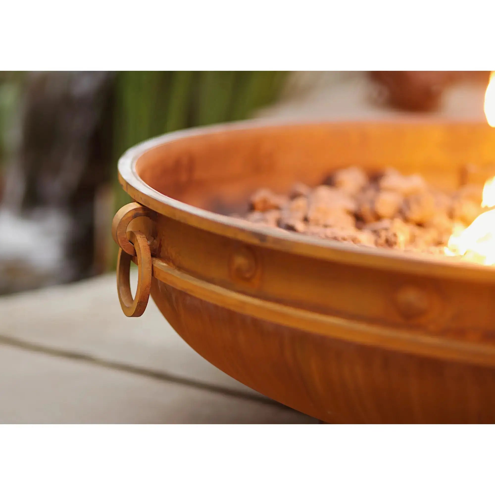 Emperor 37″ Round Wood Burning Fire Pit – Carbon Steel by Fire Pit Art Fire Pit Art