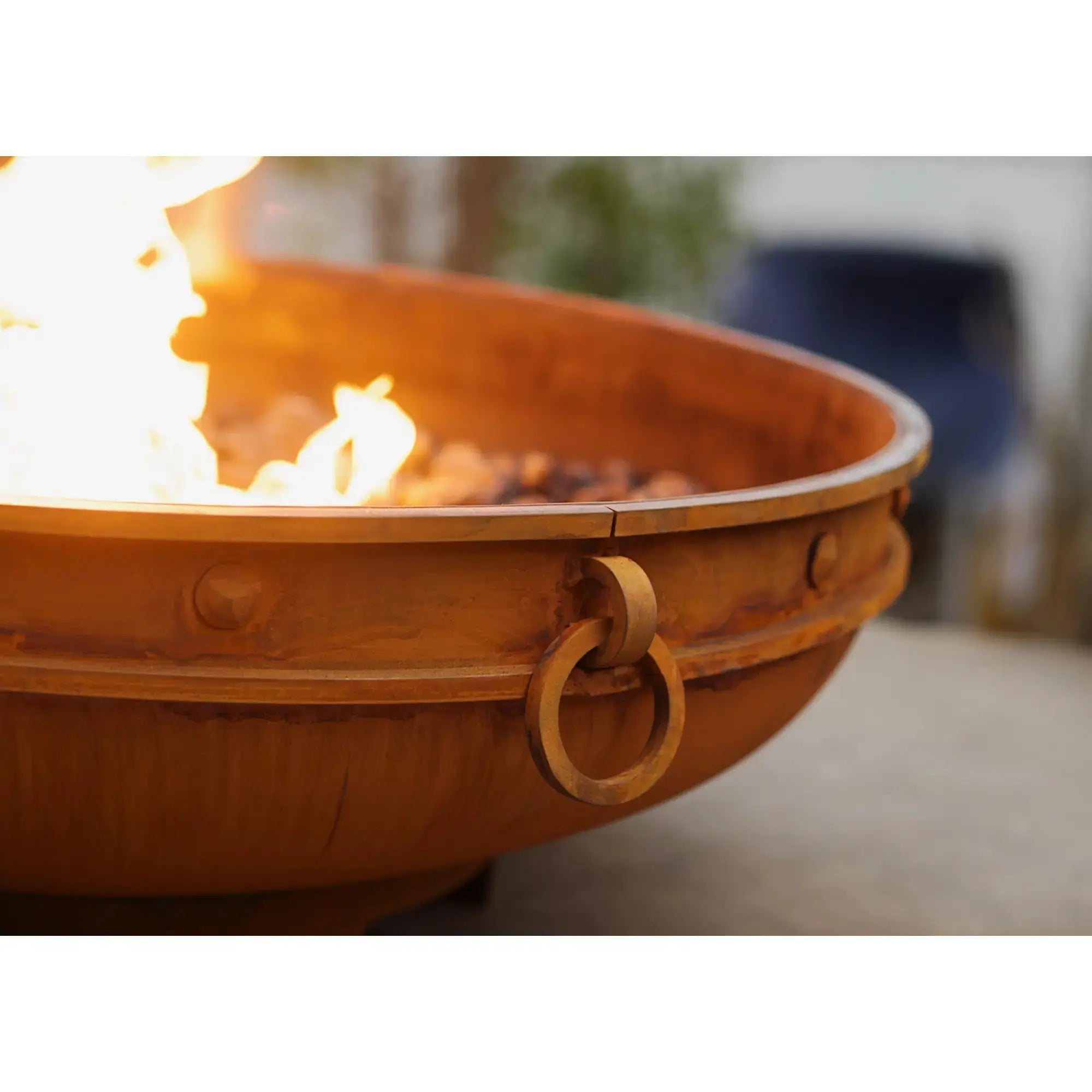 Emperor 37″ Round Wood Burning Fire Pit – Carbon Steel by Fire Pit Art Fire Pit Art