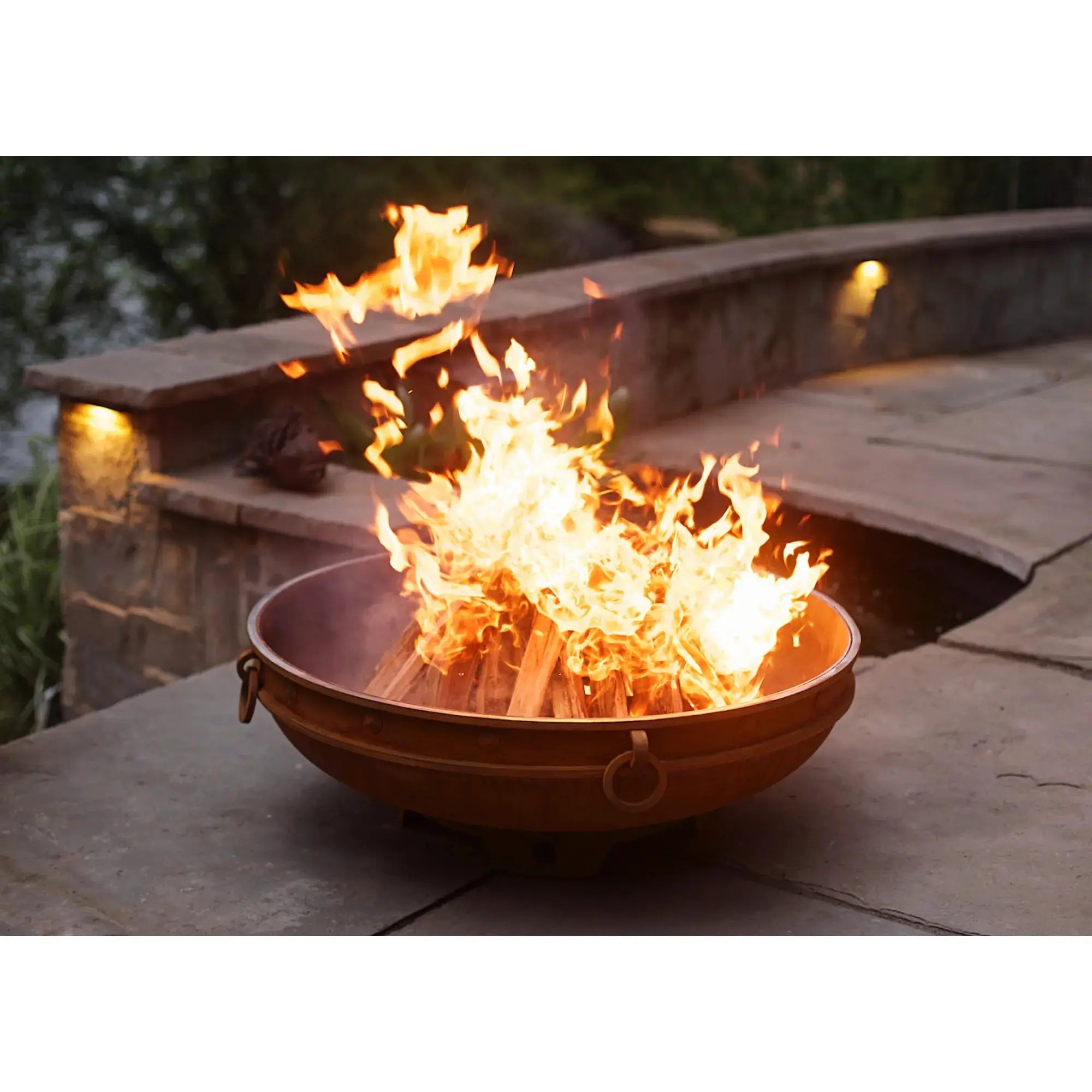 Emperor 37″ Round Wood Burning Fire Pit – Carbon Steel by Fire Pit Art Fire Pit Art