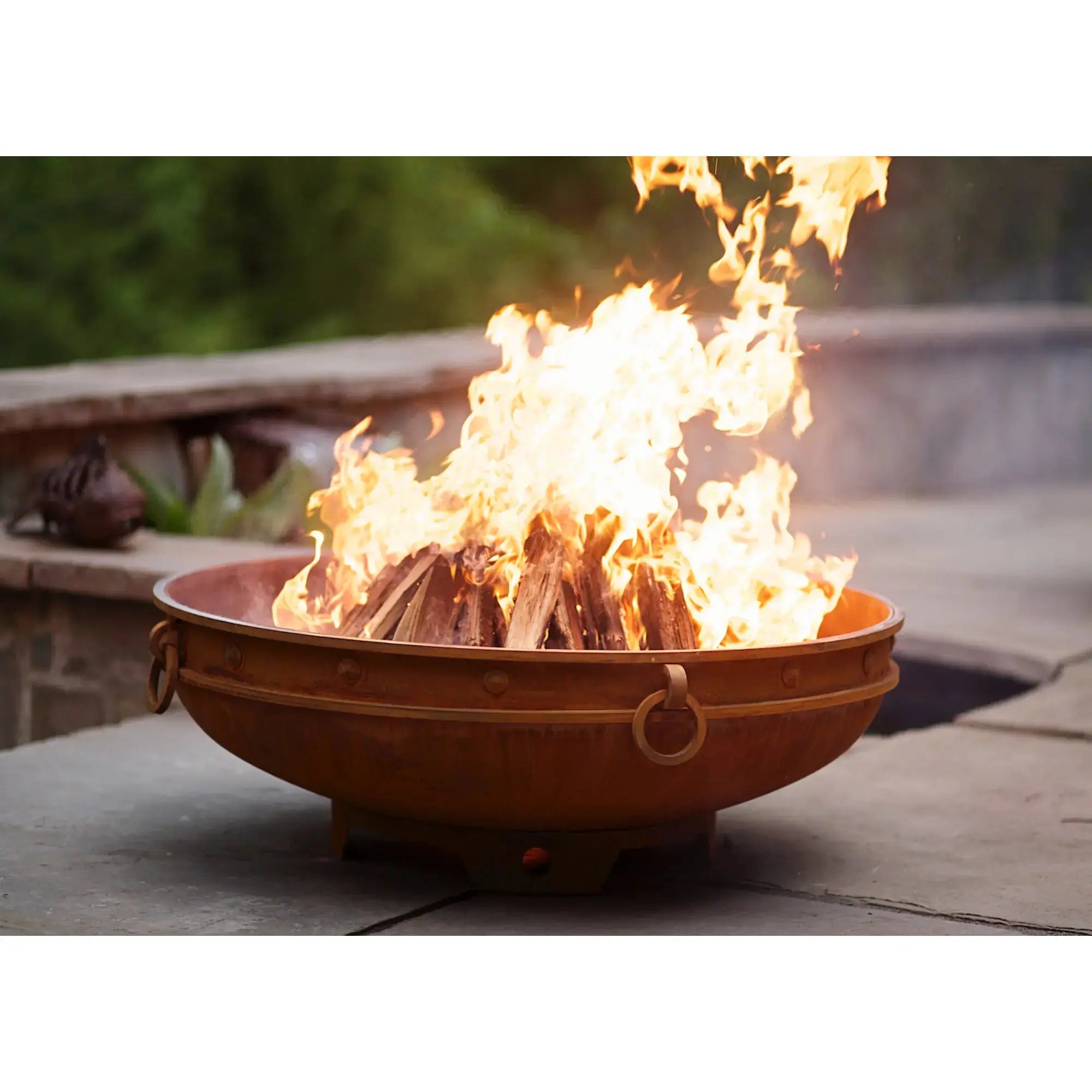 Emperor 37″ Round Wood Burning Fire Pit – Carbon Steel by Fire Pit Art Fire Pit Art