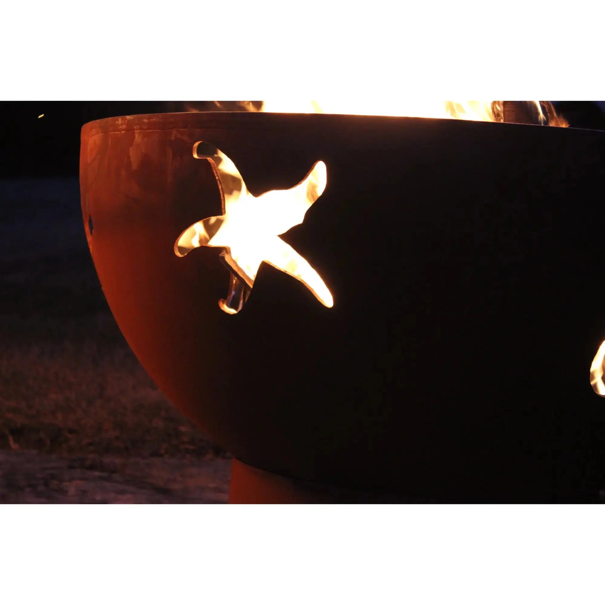 Sea Creatures 36″ Round Wood Burning Fire Pit – Carbon Steel by Fire Pit Art Fire Pit Art