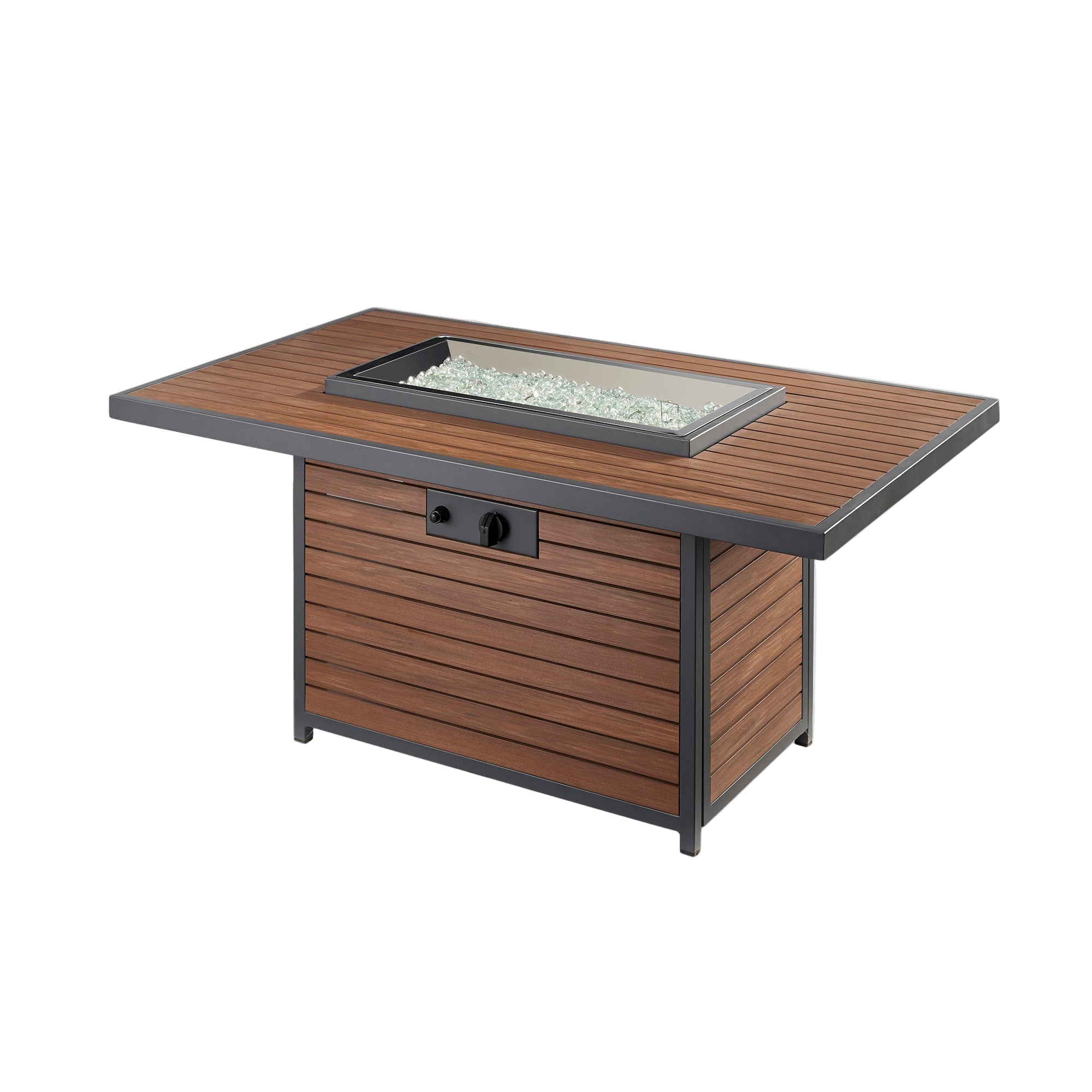 Kenwood & Brooks 50″ Rectangular Chat Height Gas Fire Table – The Outdoor GreatRoom Company