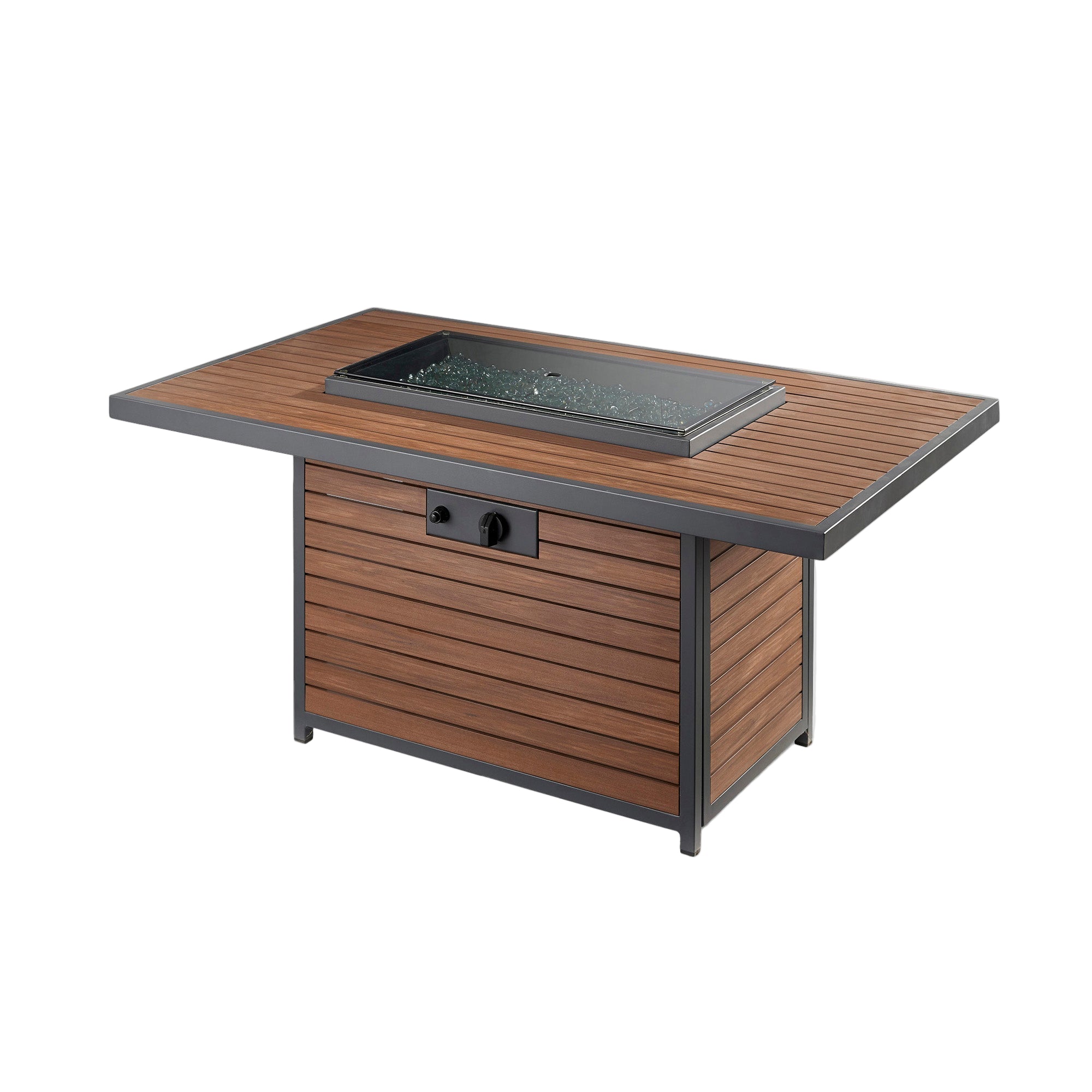 Kenwood & Brooks 50″ Rectangular Chat Height Gas Fire Table – The Outdoor GreatRoom Company