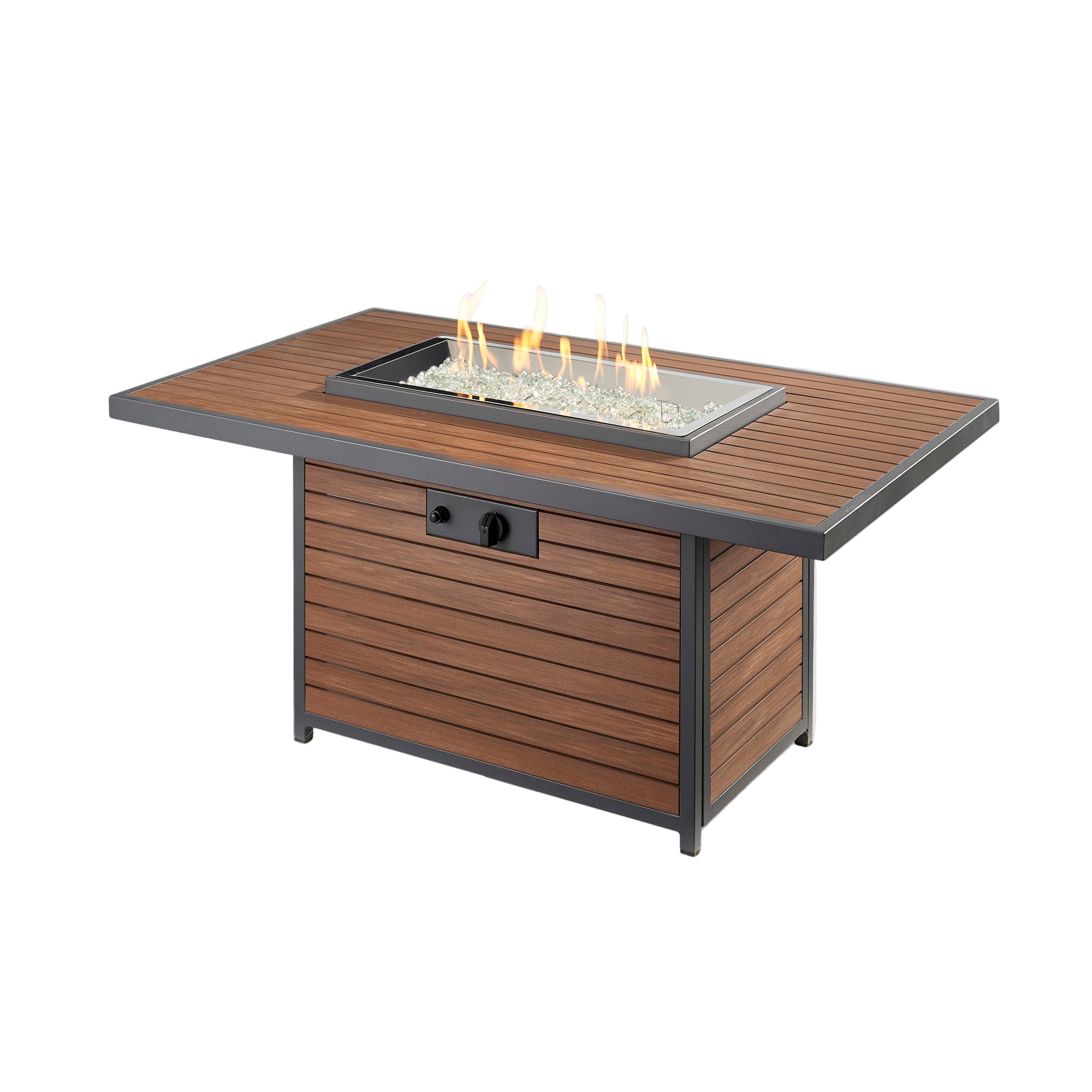 Kenwood & Brooks 50″ Rectangular Chat Height Gas Fire Table – The Outdoor GreatRoom Company