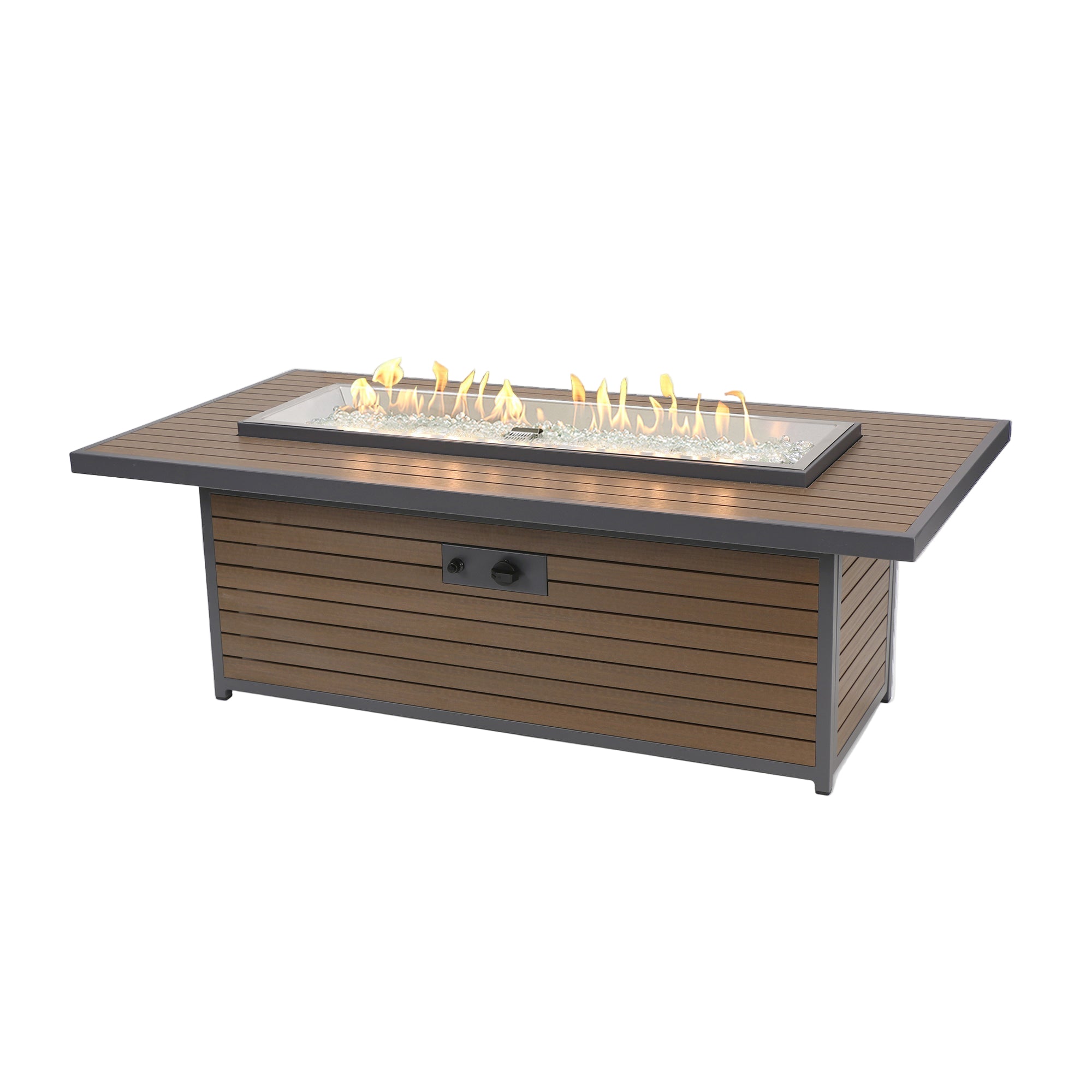 Kenwood & Brooks 61″ Rectangular Gas Fire Table – The Outdoor GreatRoom Company